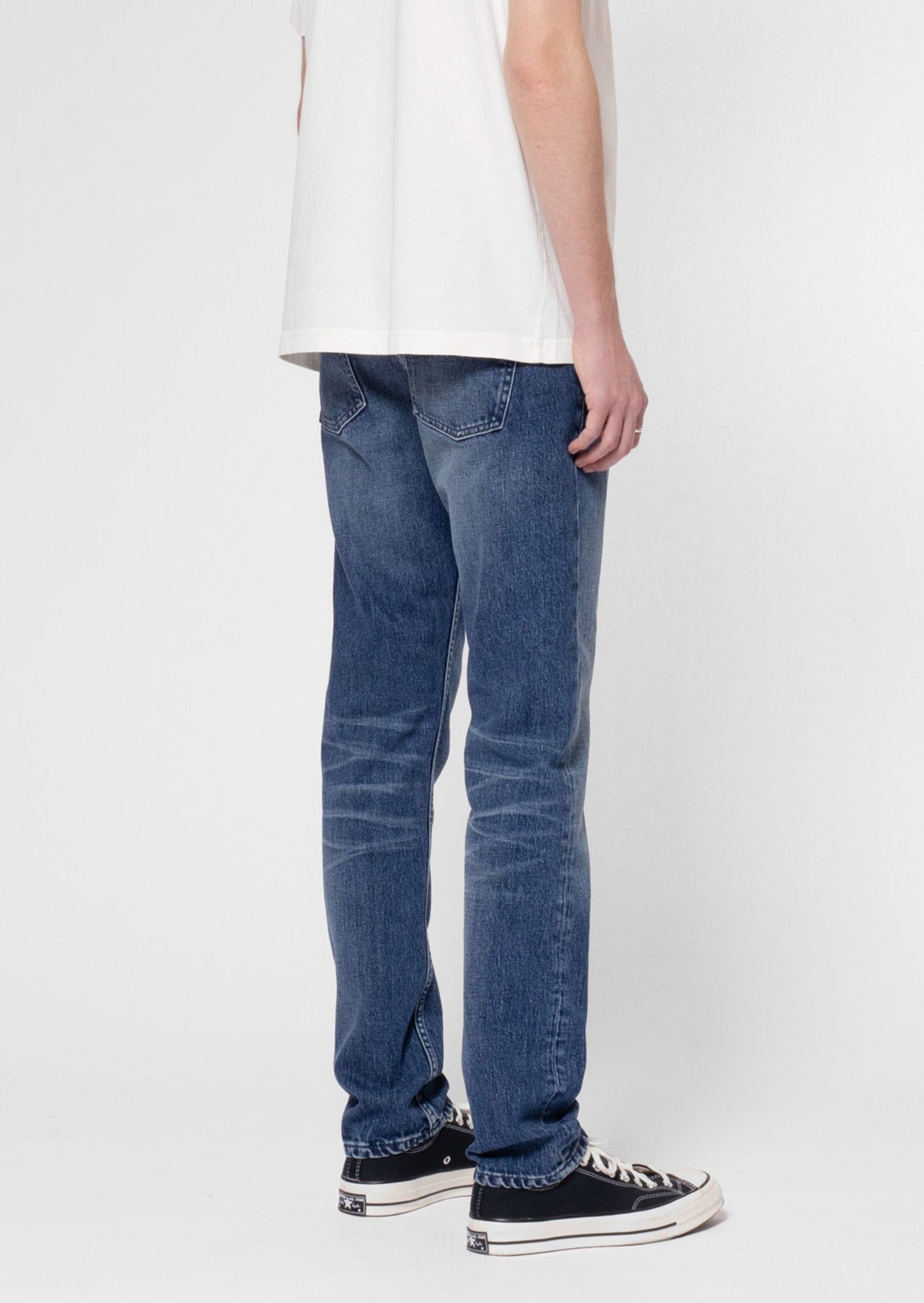 Jean slim en coton bio | bleu "lean dean indigo ink"