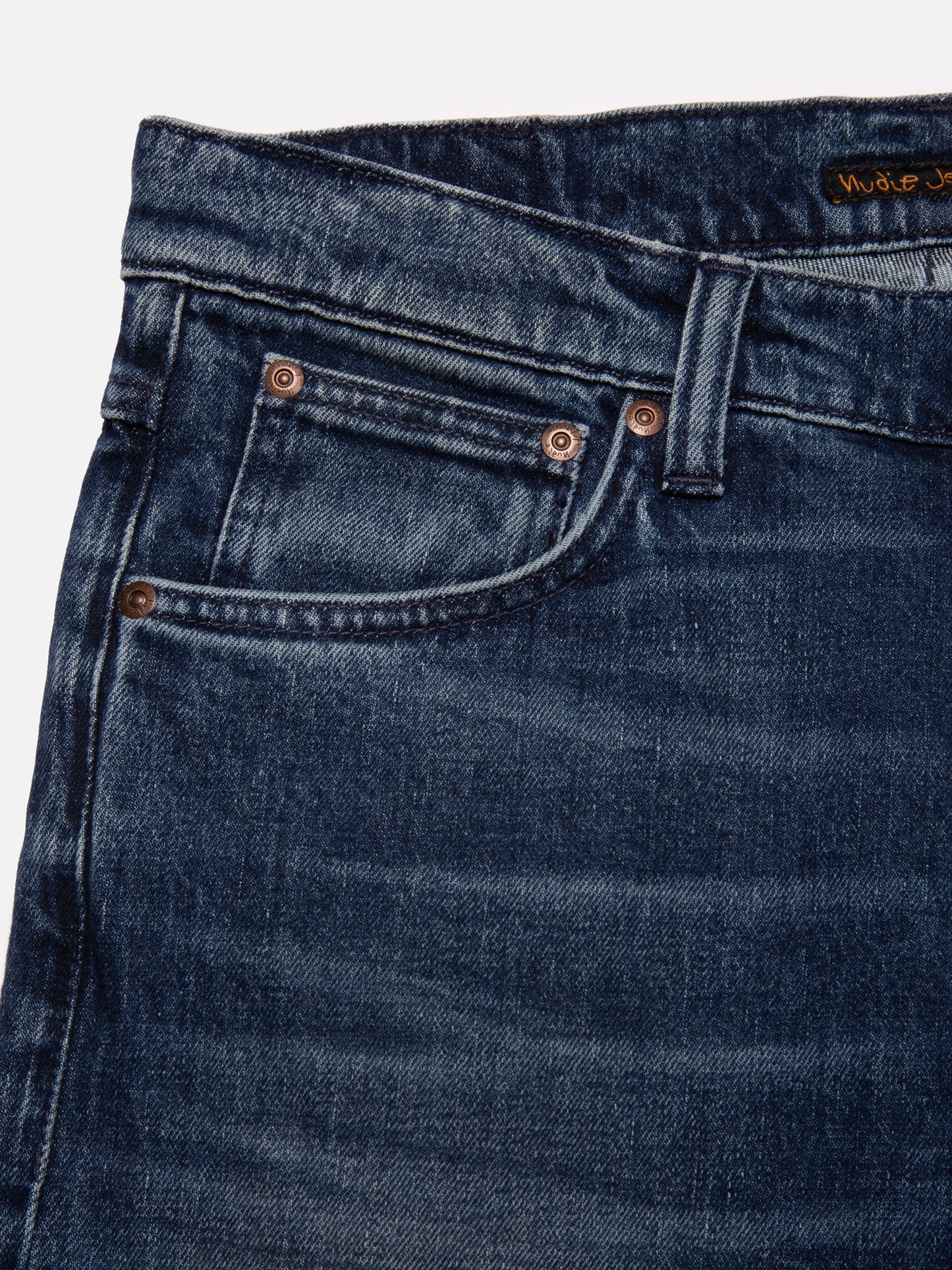 Jean slim en coton bio | bleu "lean dean indigo ink"