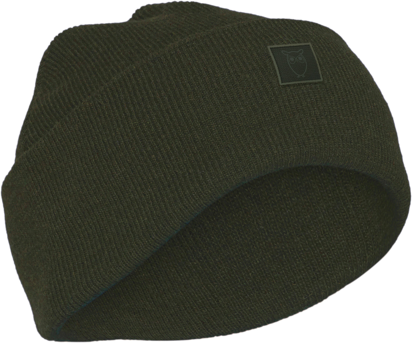 Bonnet vert forêt en laine bio - LEAF