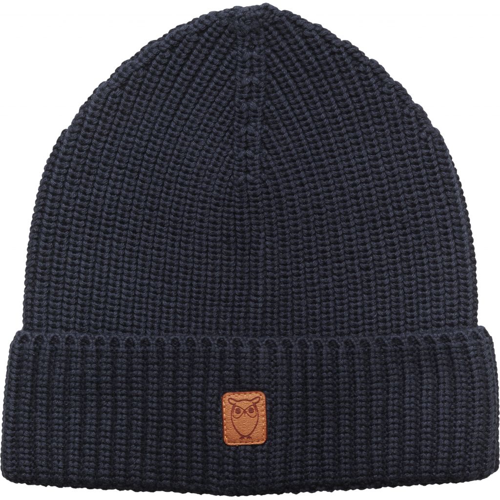 Bonnet marine en coton bio - Ribbing hat
