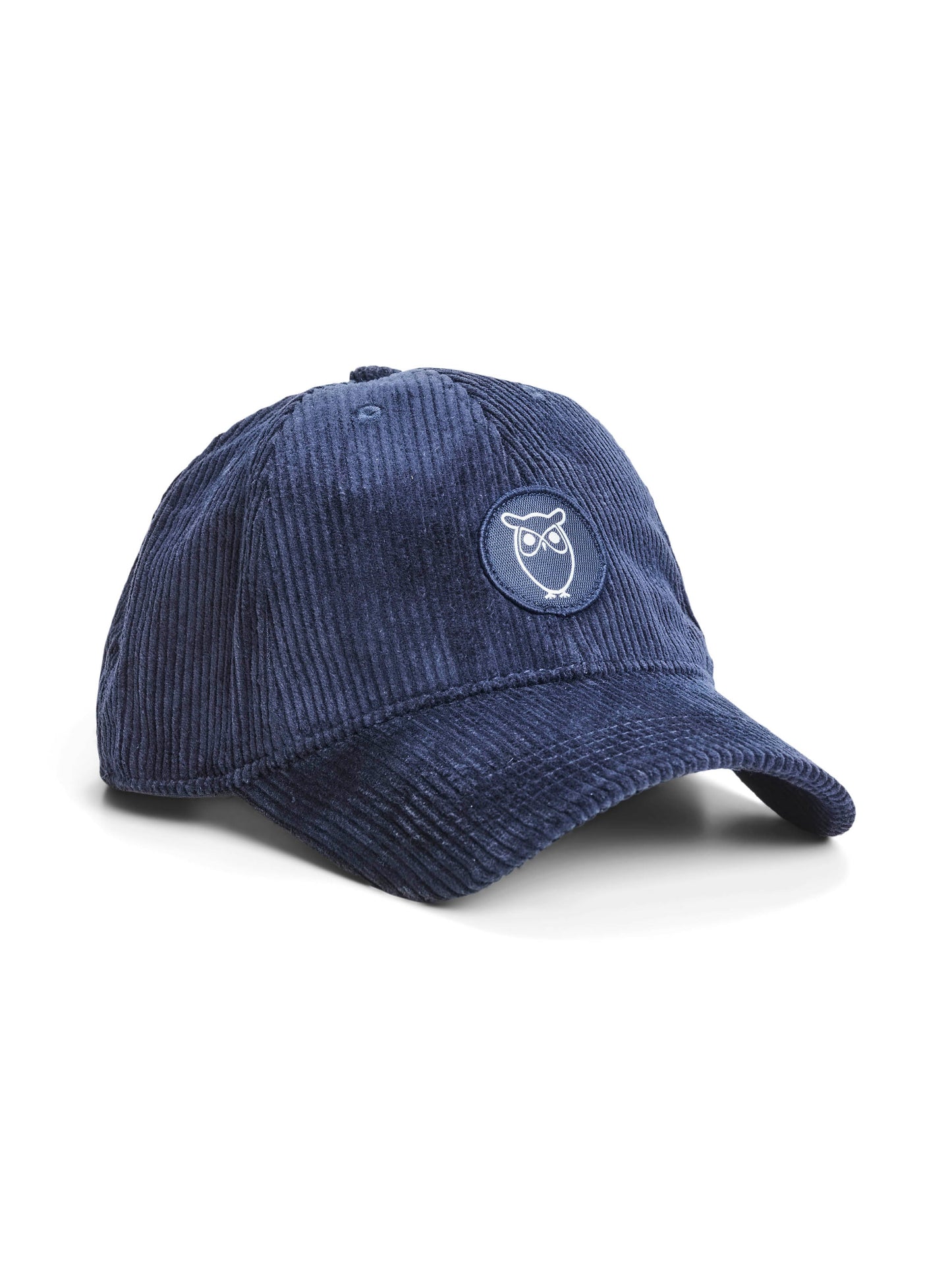 Casquette bleu en velours de coton bio - 8 wales corduroy cap total eclipse