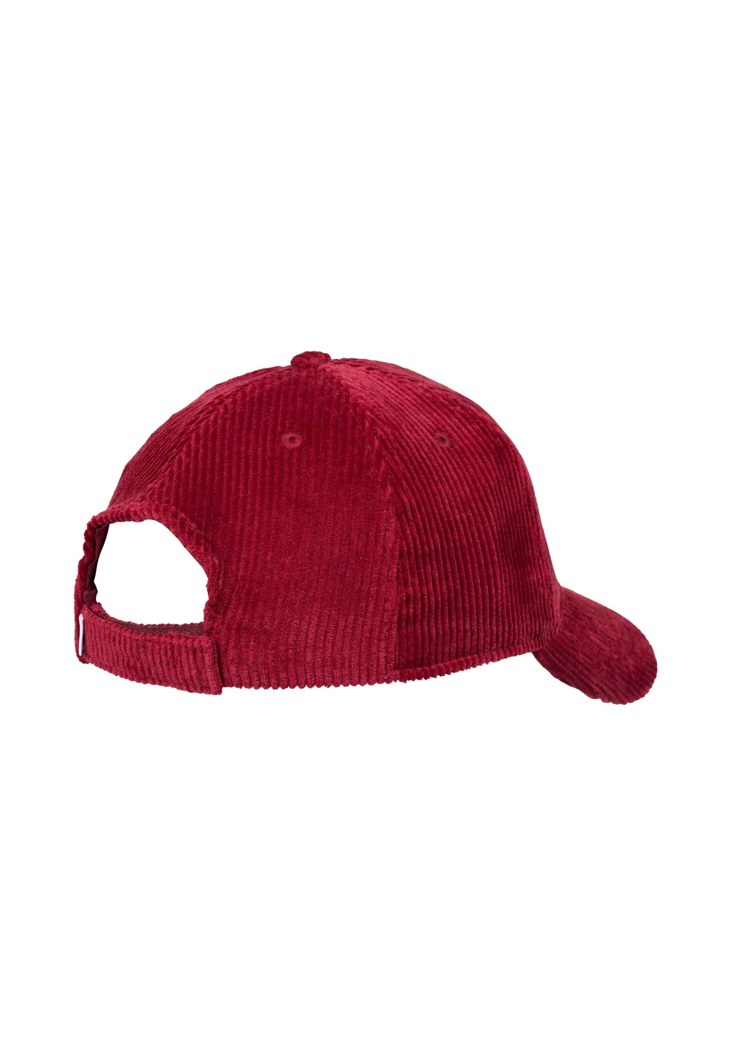 Casquette rouge en velours de coton bio - 8 wales corduroy cap rhubarb