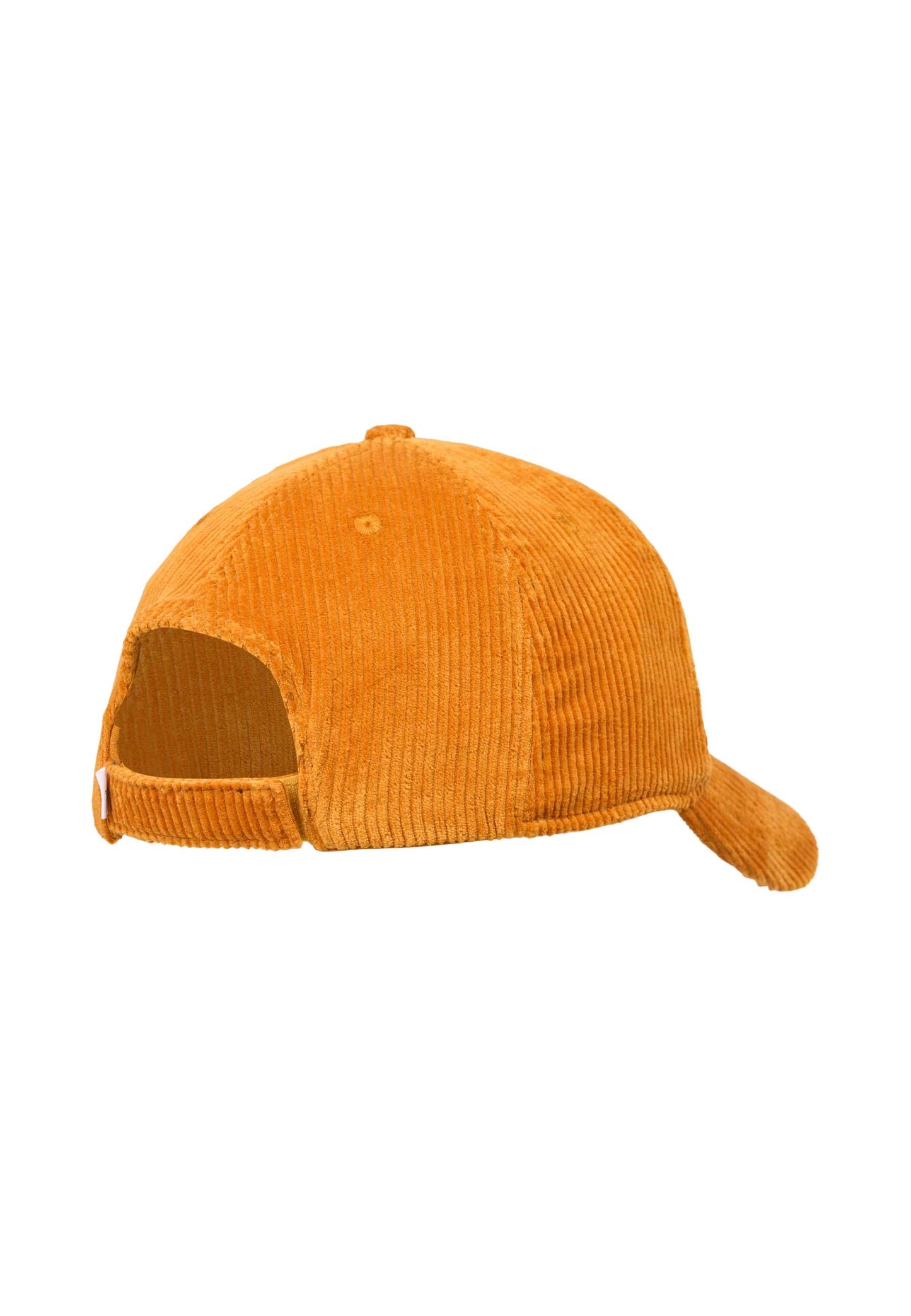 Casquette orange en velours de coton bio - 8 wales corduroy cap desert sun