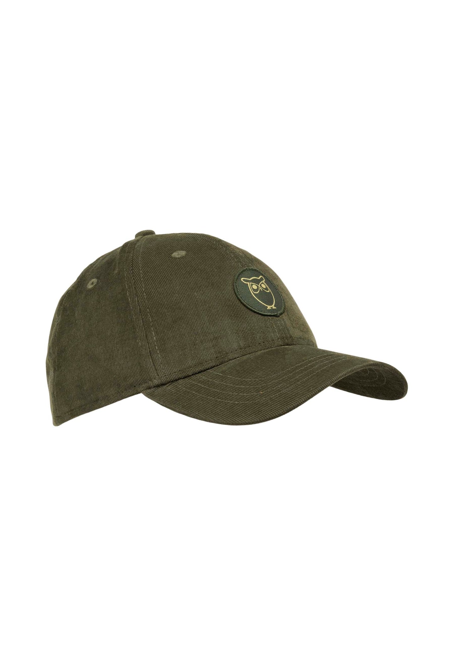 Casquette verte velours fin en coton bio - baby cord cap forrest night