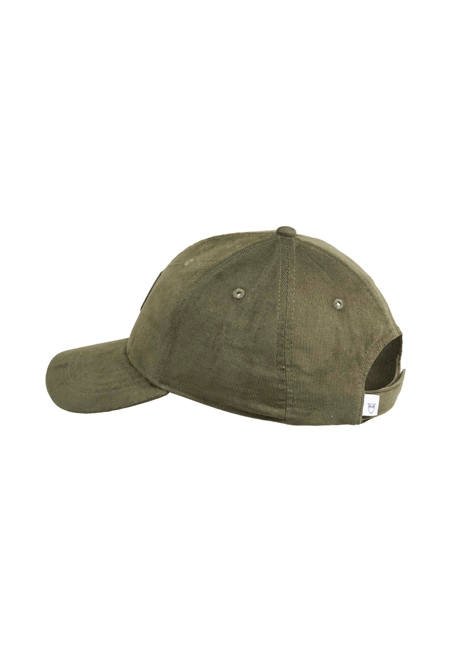 Casquette verte velours fin en coton bio - baby cord cap forrest night