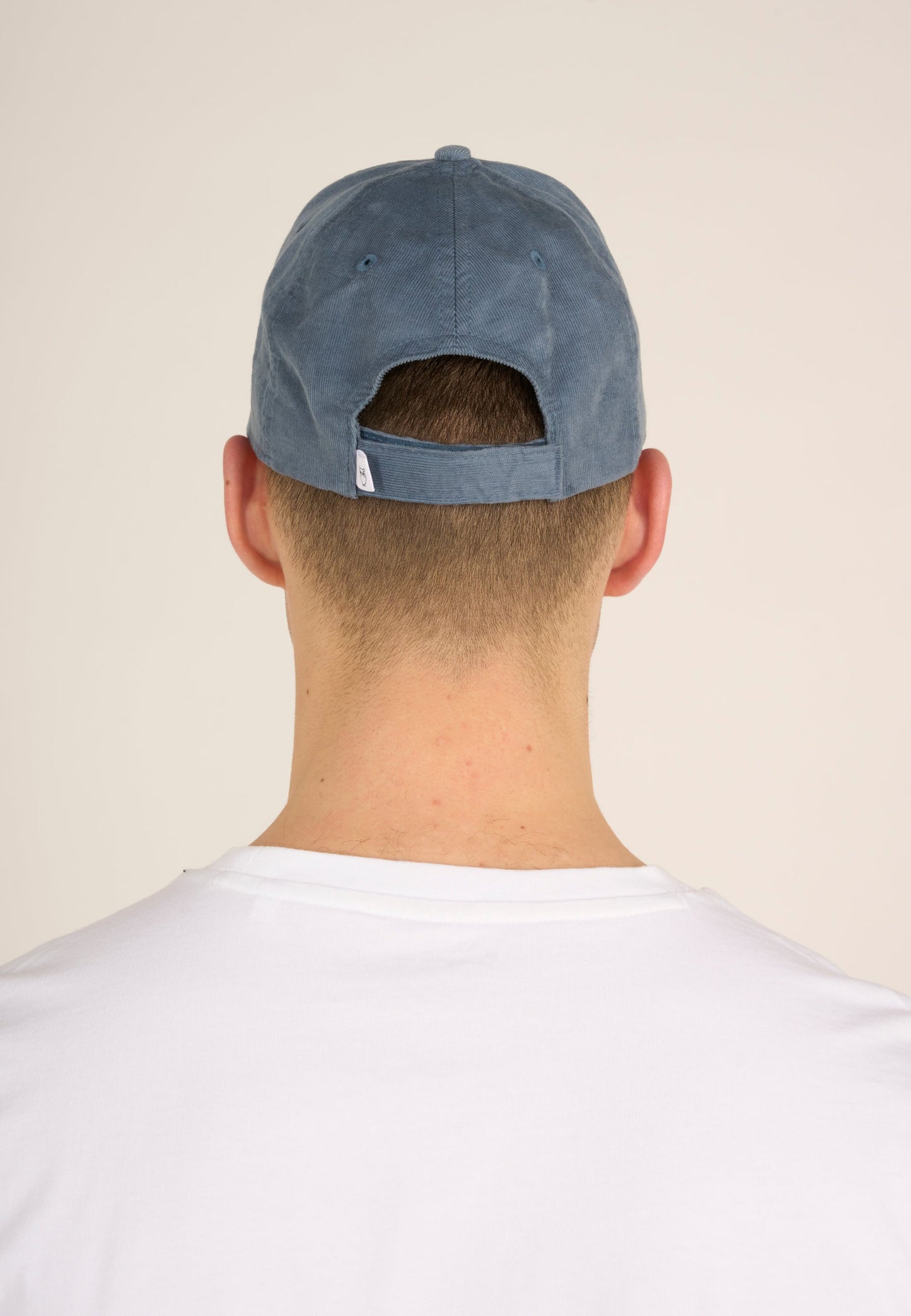 Casquette bleue velours fin en coton bio - baby cord cap china blue