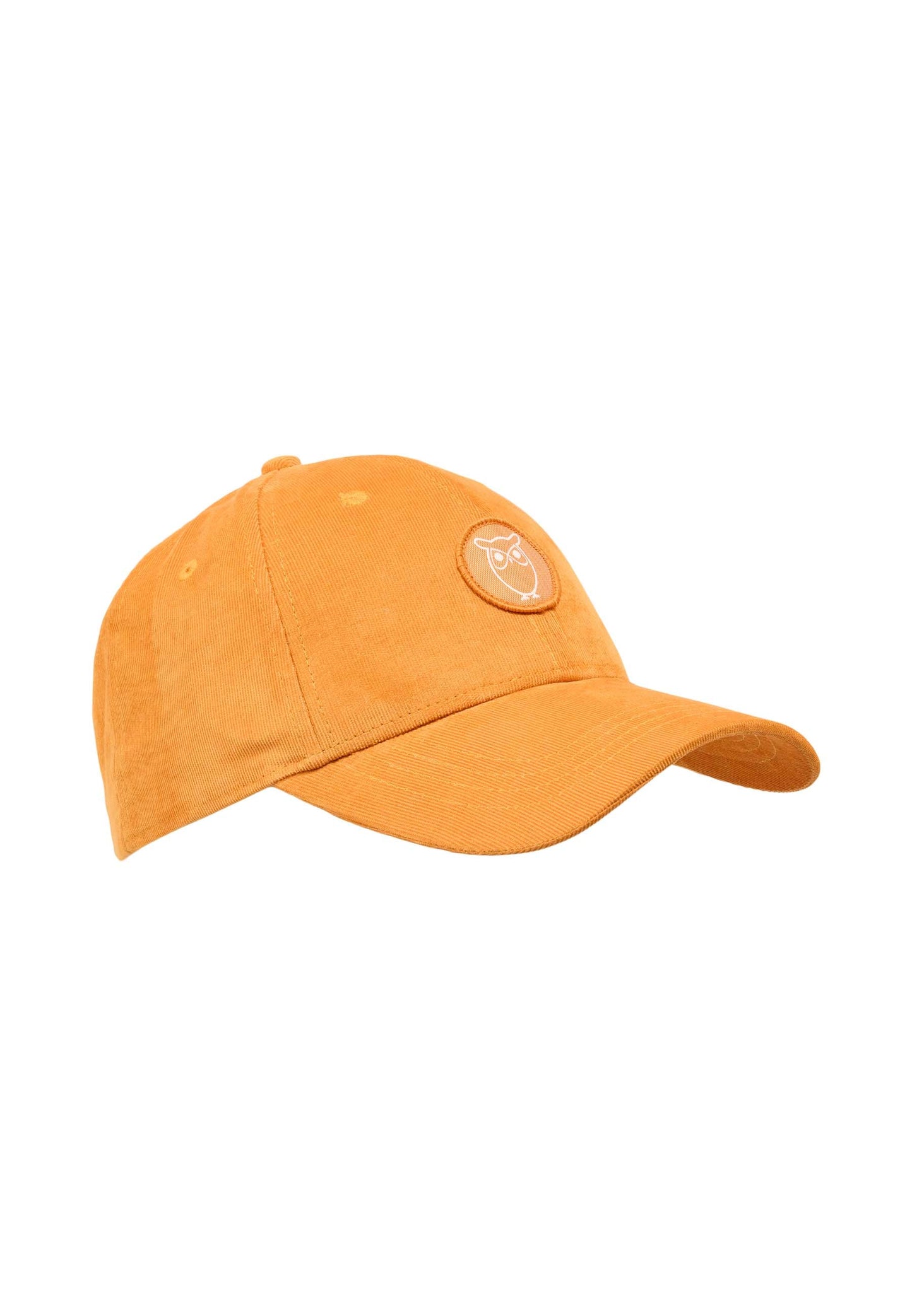 Casquette orange en velours fin de coton bio - baby cord cap desert sun