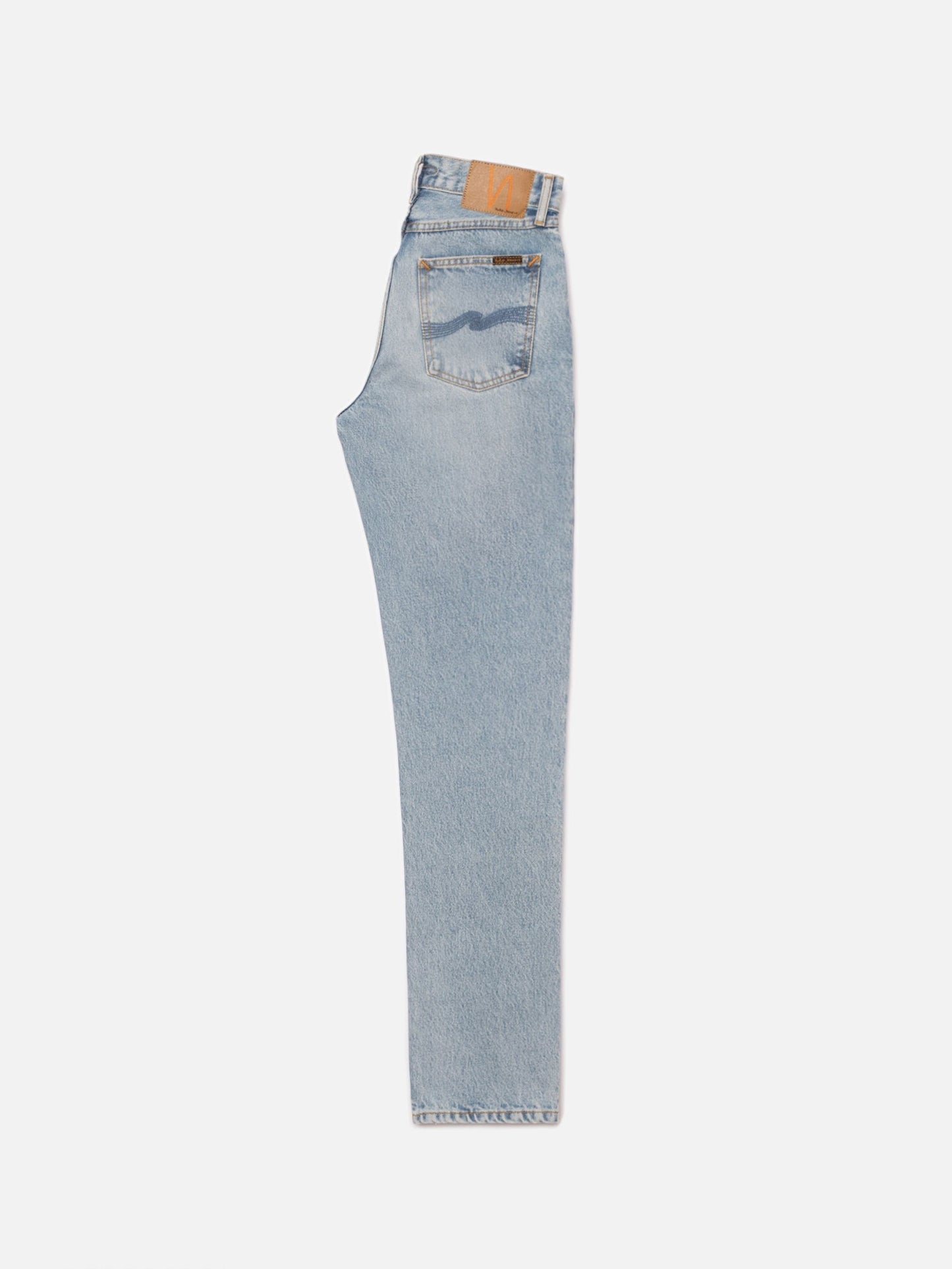 Jean droit en coton bio | bleu délavé 'shady sadie slow days'