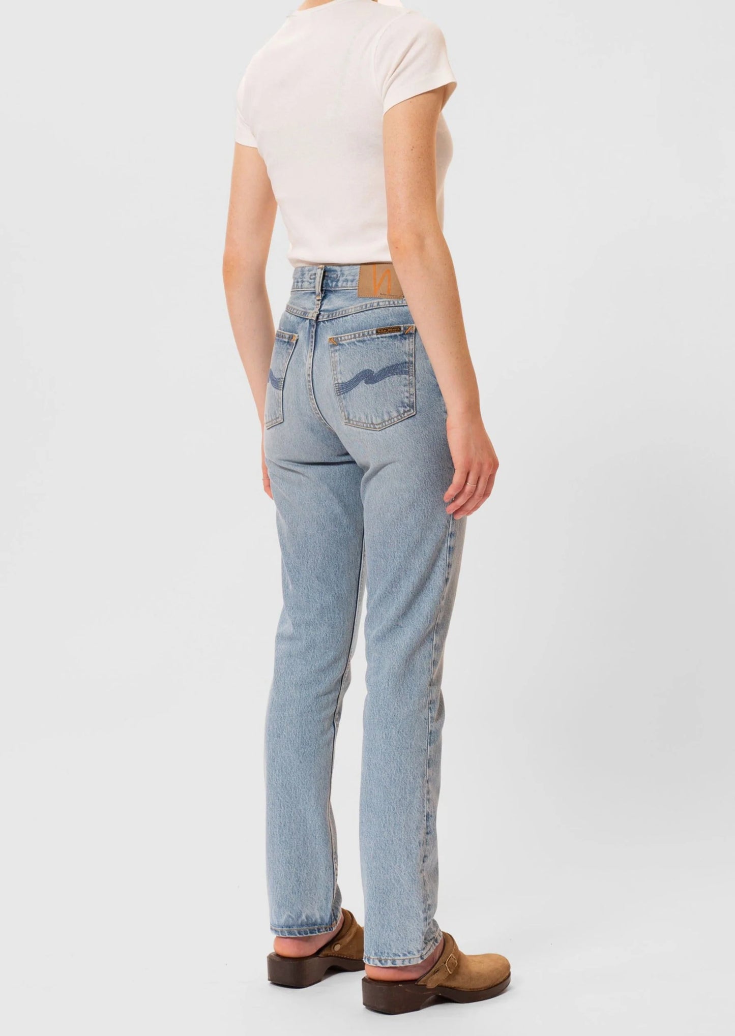 Jean Nudie Jeans Shady Sadie slow days bleu