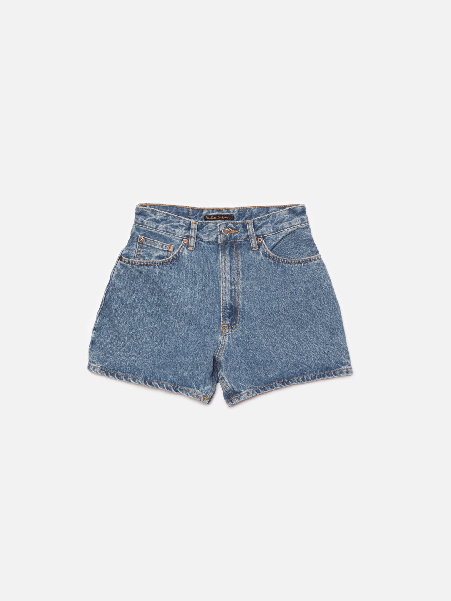 Short en jean de coton bio | bleu "maeve denim shorts casual wash blue"