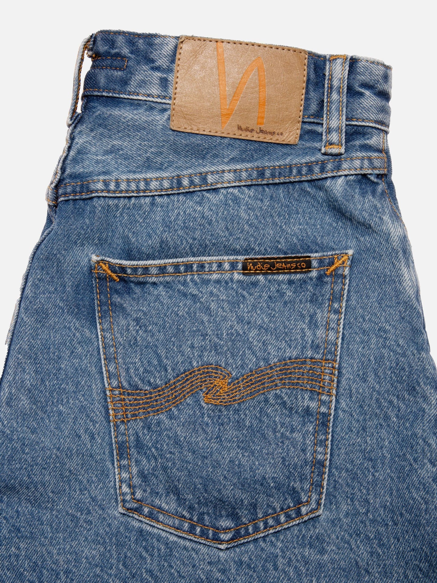 Short en jean de coton bio | bleu "maeve denim shorts casual wash blue"