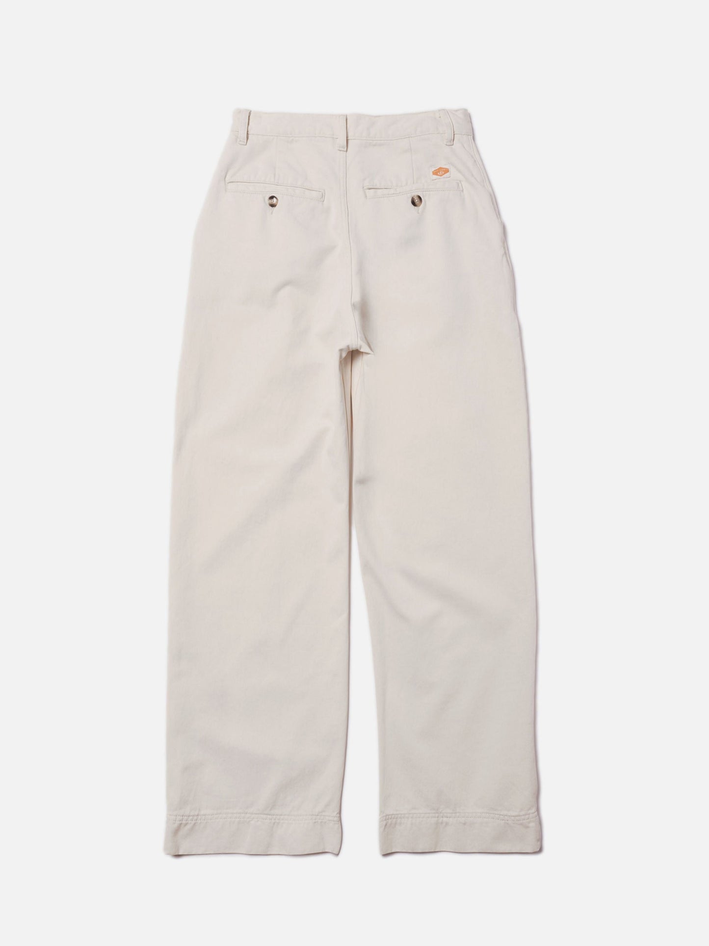 Pantalon ample en coton bio | écru "suki workwear sailor pants ecru"