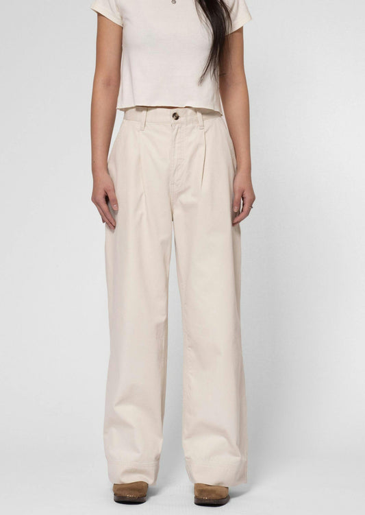 Pantalon ample en coton bio | écru "suki workwear sailor pants ecru"