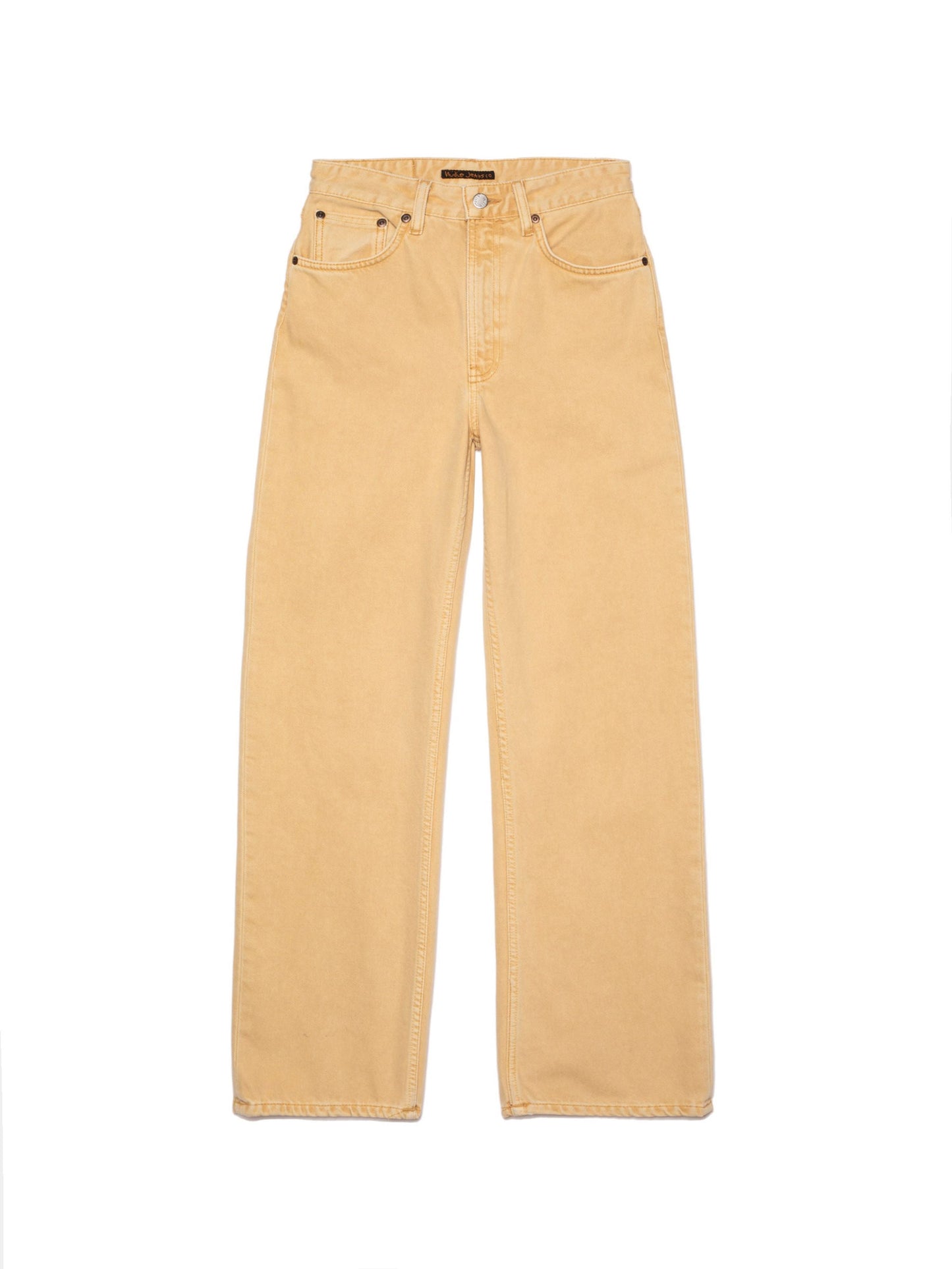 Jean ample en coton bio | ocre 'clean eileen ochre'