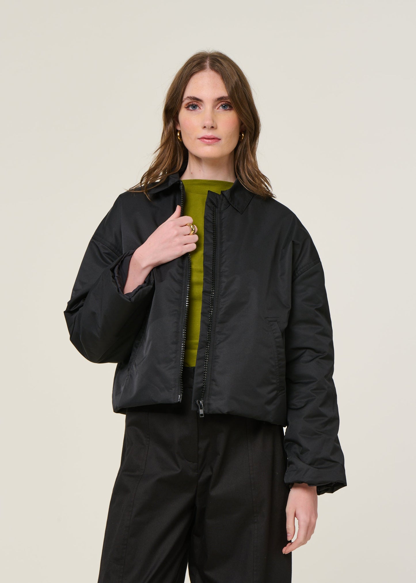 Blouson en matières recyclées | noir "dusk - black"