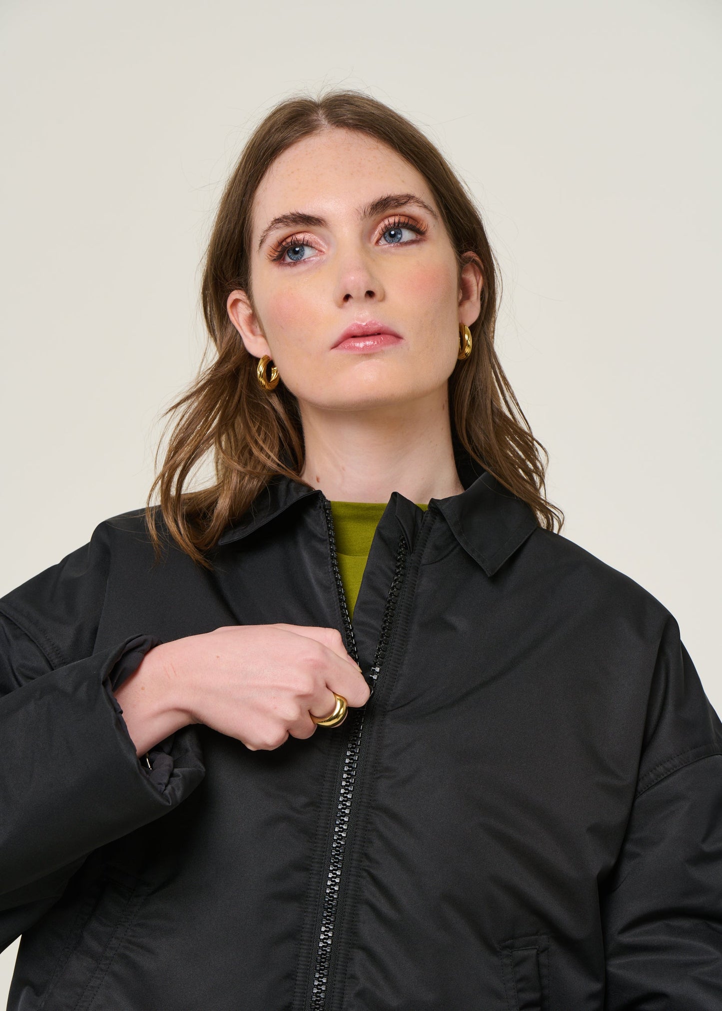 Blouson en matières recyclées | noir "dusk - black"