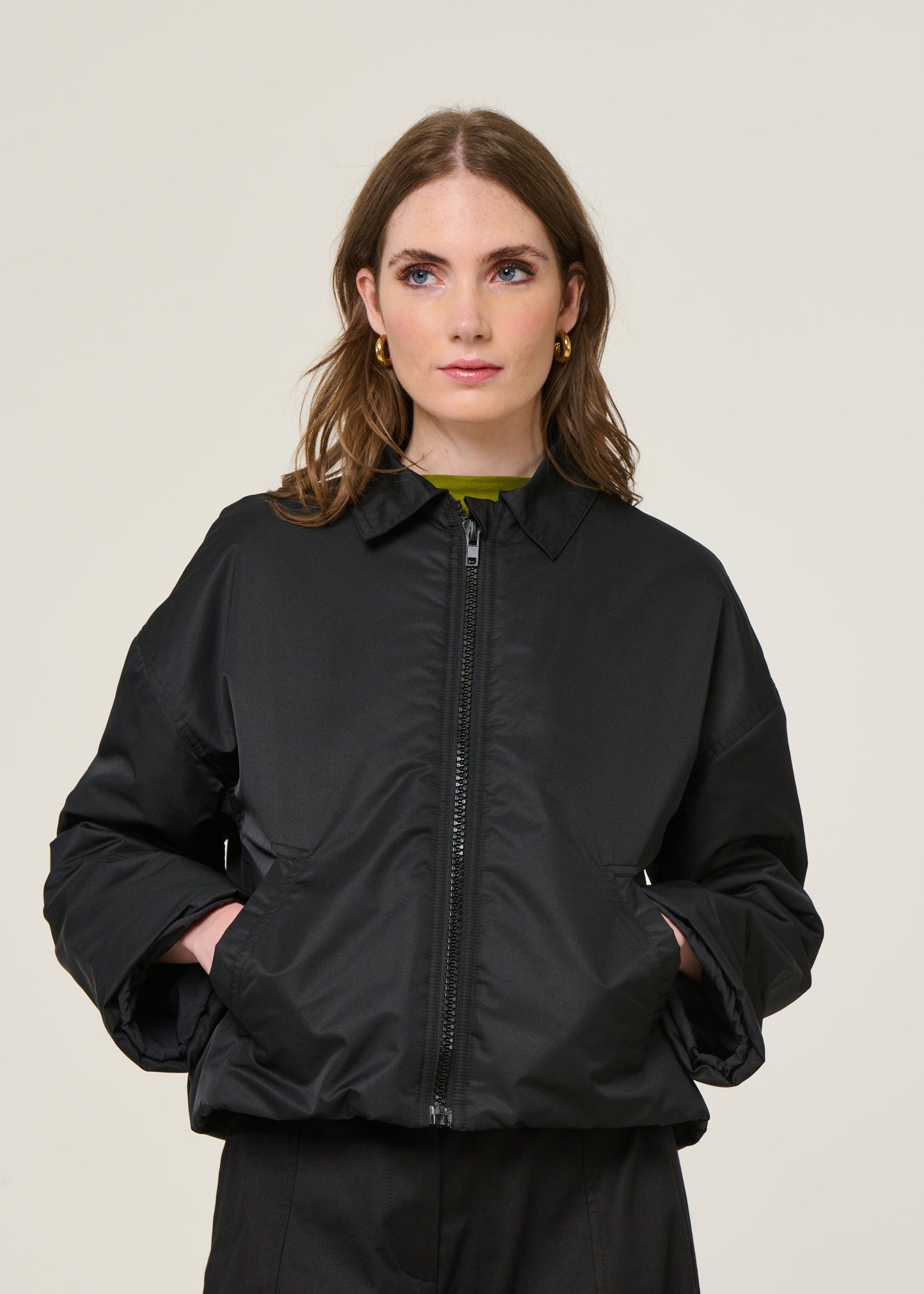 Blouson en matières recyclées | noir "dusk - black"