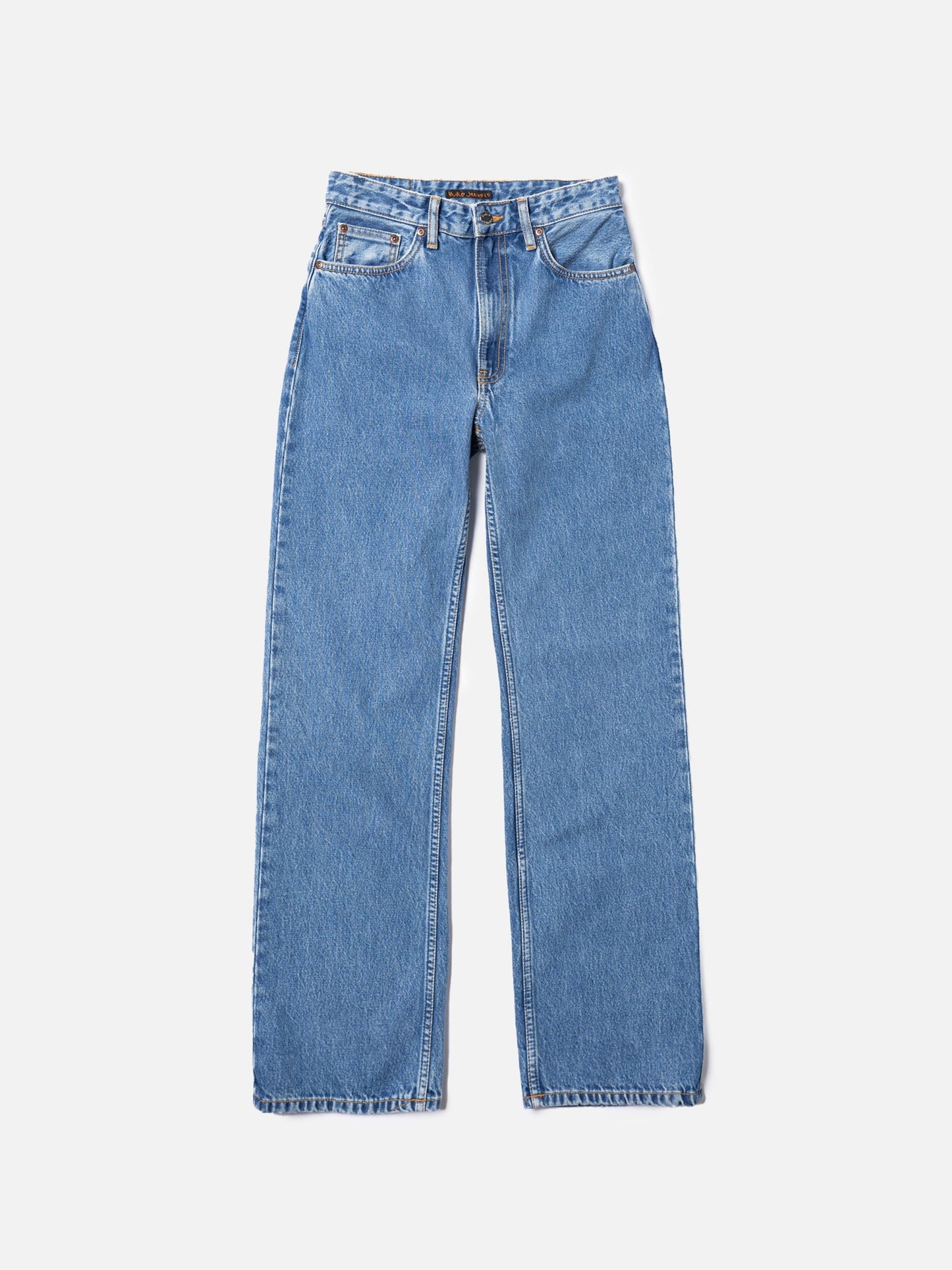 Jean large en coton bio | Bleu 'clean eileen casual blue'