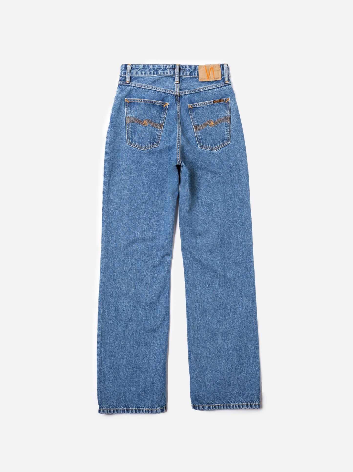 Jean large en coton bio | Bleu 'clean eileen casual blue'