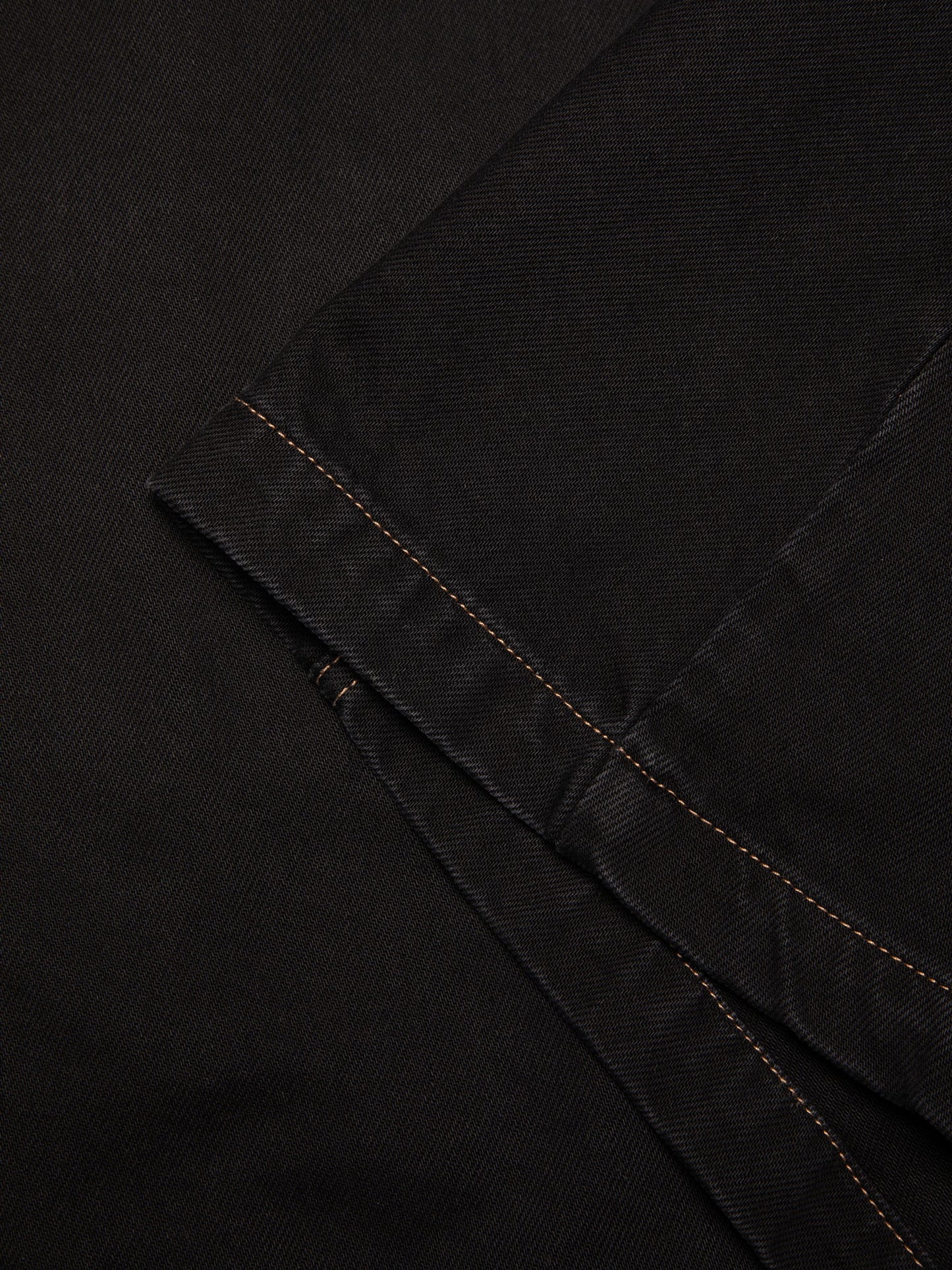 Robe portefeuille jean en coton bio | noir "wiveka wrap denim dress black"