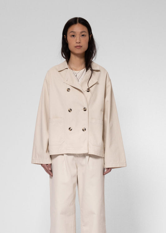 Veste workwear en coton bio | écru "bibbi workwear sailor jacket ecru"