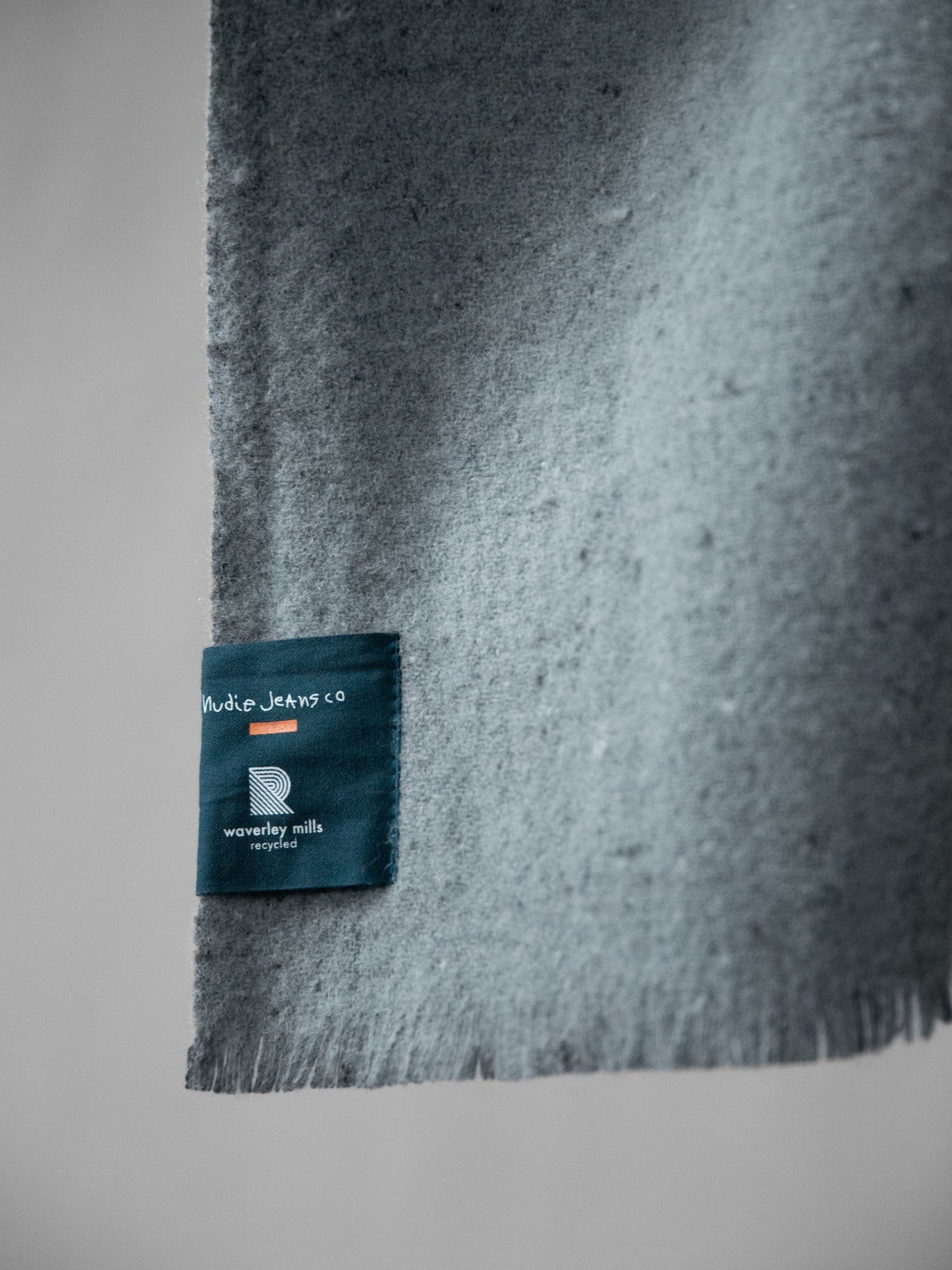 Couverture en laine et denim recyclé | gris "ture nj x wm recycled blanket - multi"