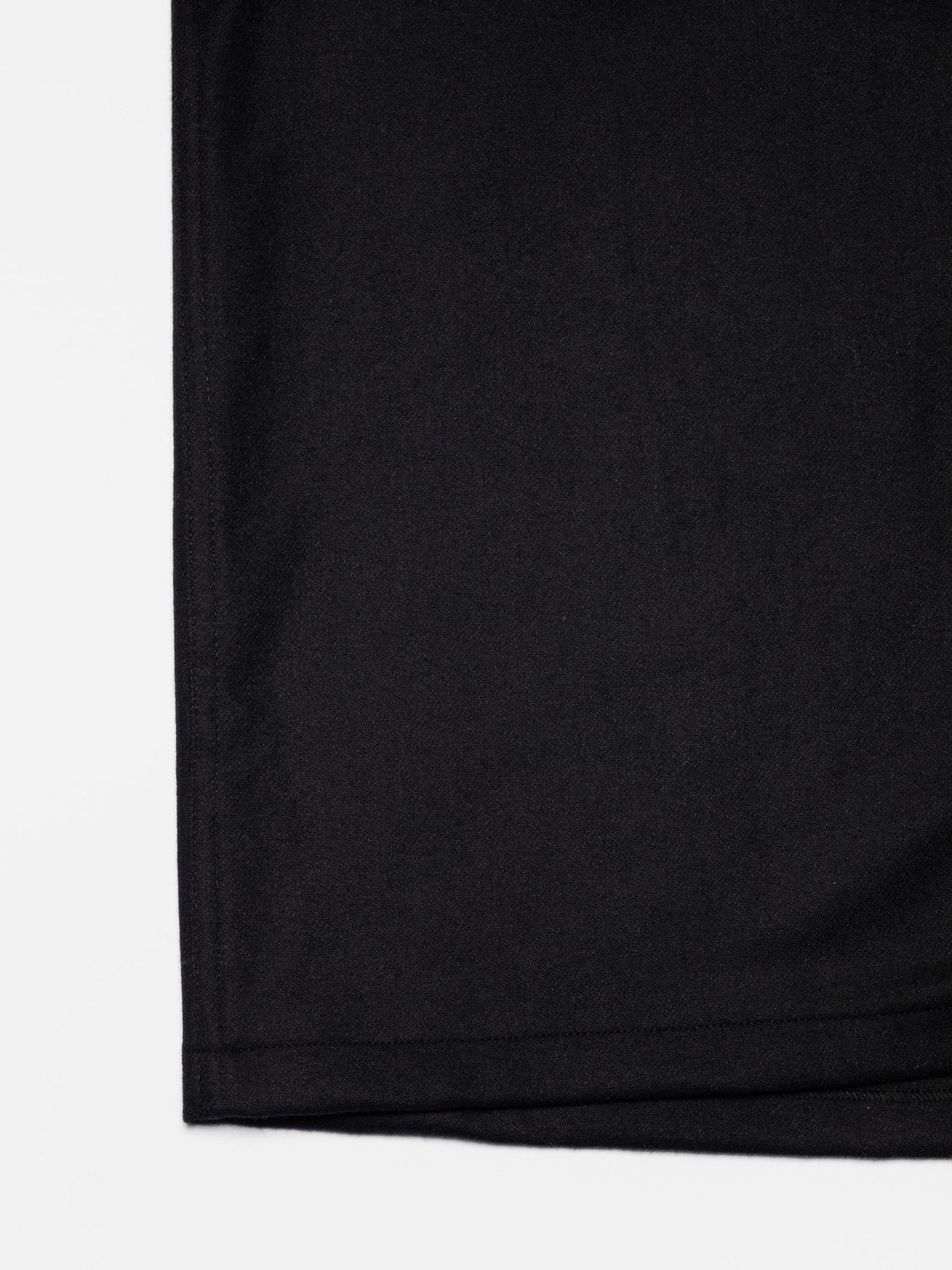 Surchemise en laine bio | noir "vincent solid board shirt - black"