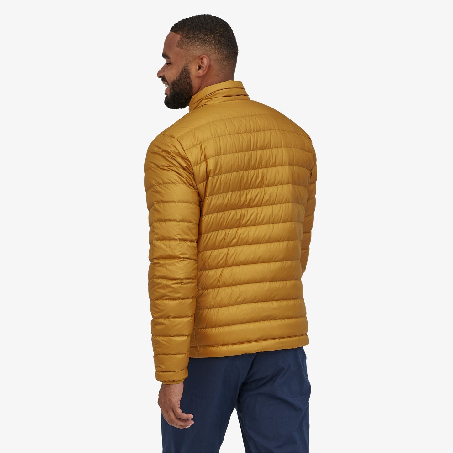 Doudoune moutarde recyclée - down sweater