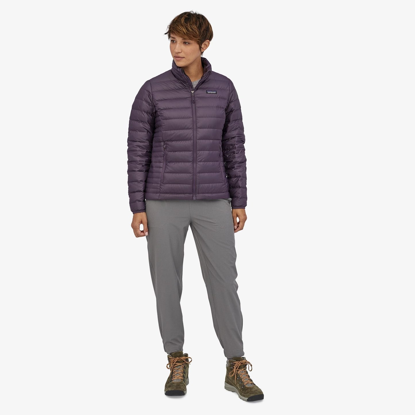 Doudoune violette en recyclé - down sweater