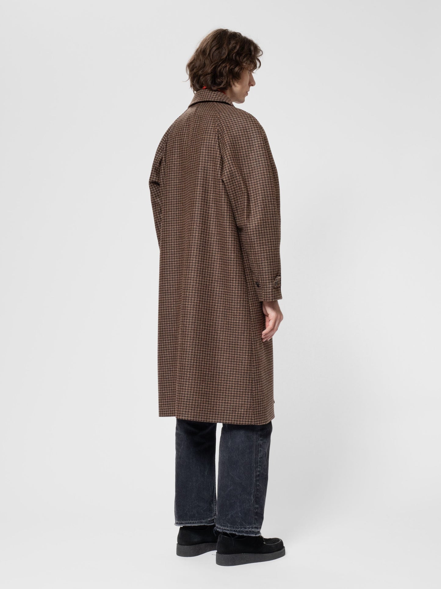 Manteau long en laine et polyester recyclé | marron "will overcoat brown"