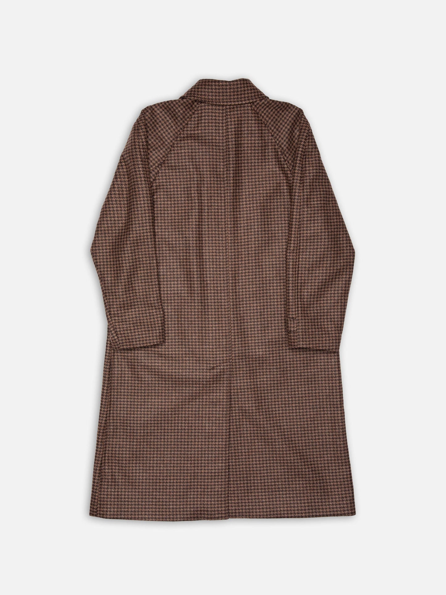 Manteau long en laine et polyester recyclé | marron "will overcoat brown"
