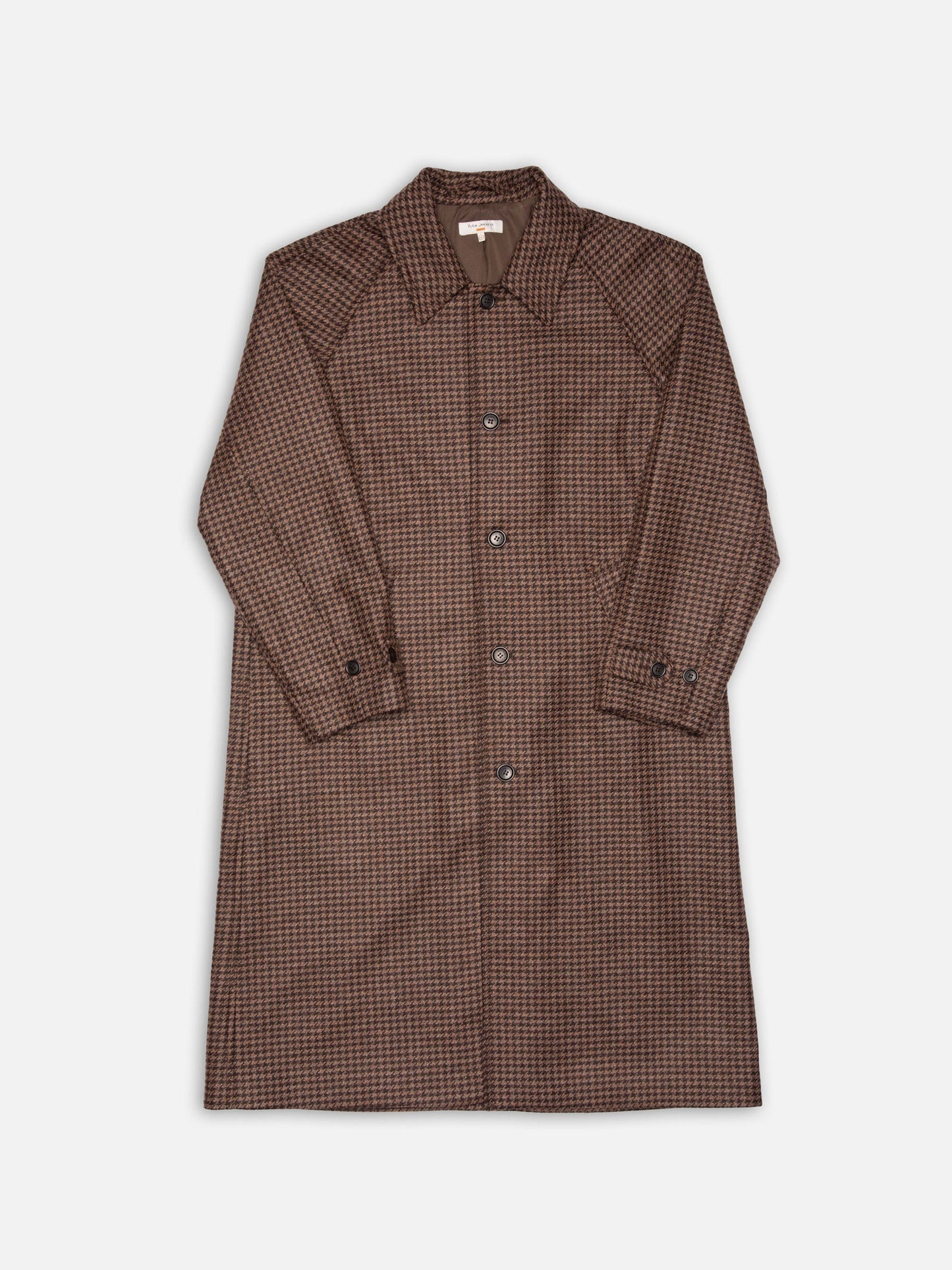 Manteau long en laine et polyester recyclé | marron "will overcoat brown"