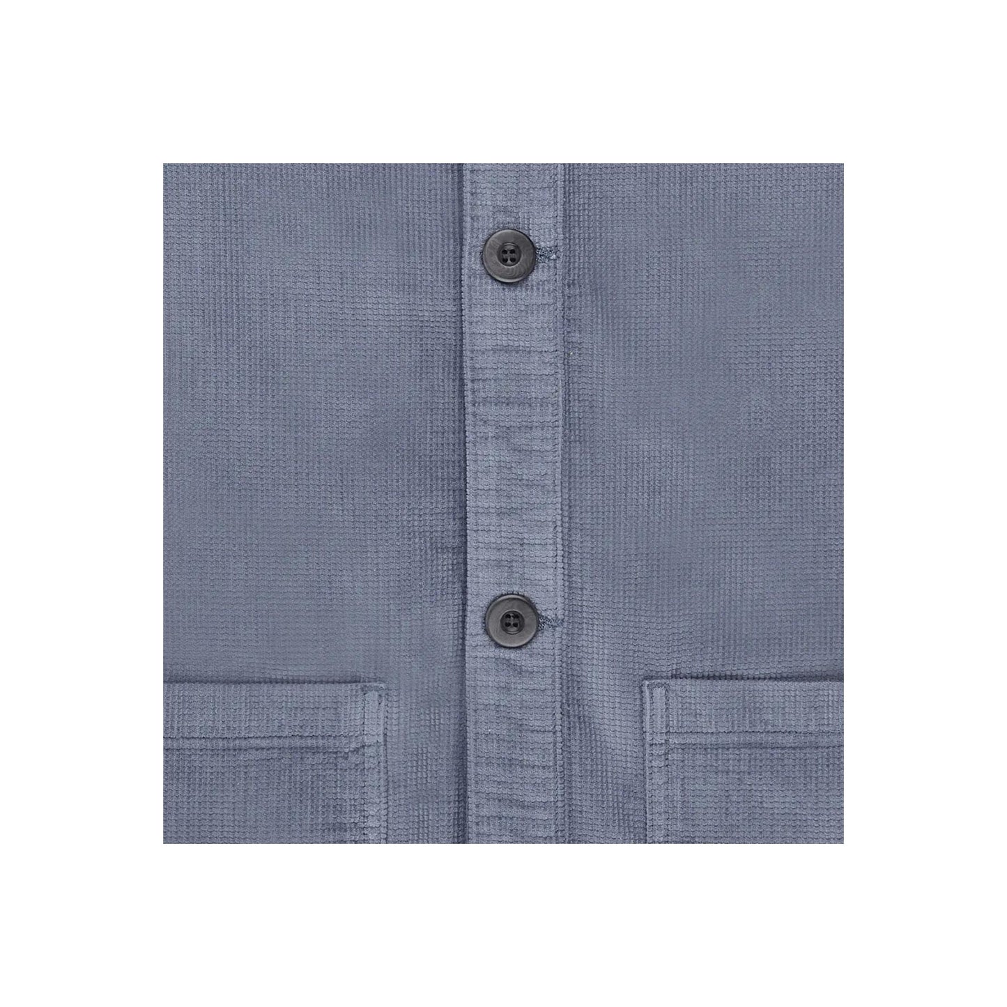 Cardigan épais en coton bio | bleu "storm ekhi jacket"