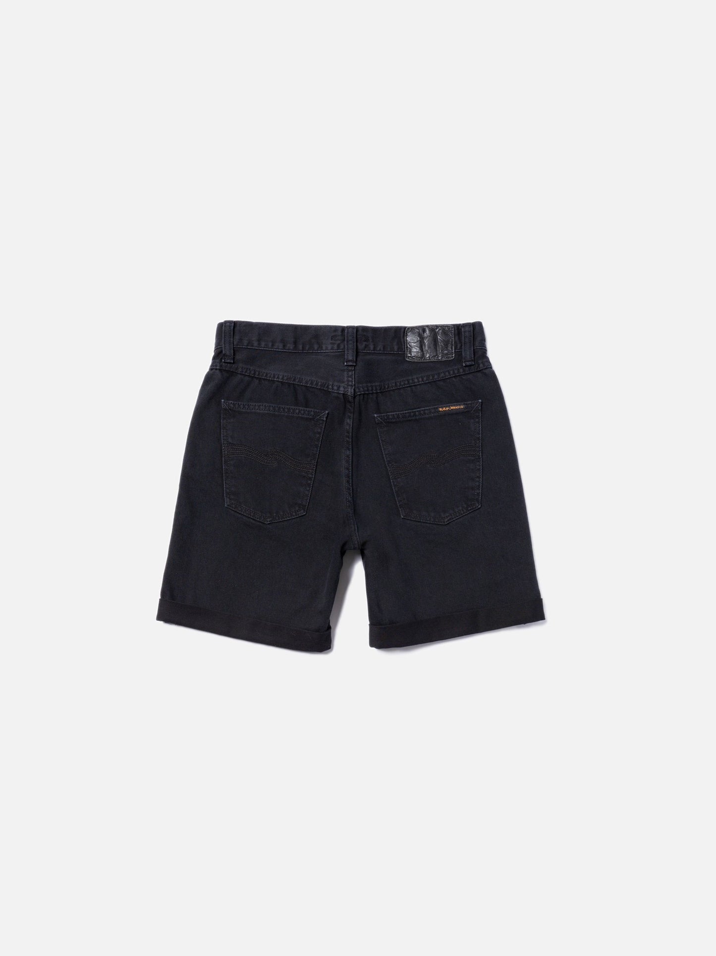 Short jean en coton bio | noir "josh denim shorts aged black"