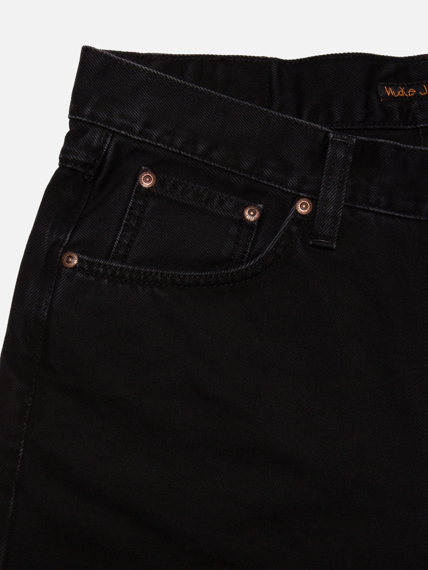 Short jean en coton bio | noir "josh denim shorts aged black"