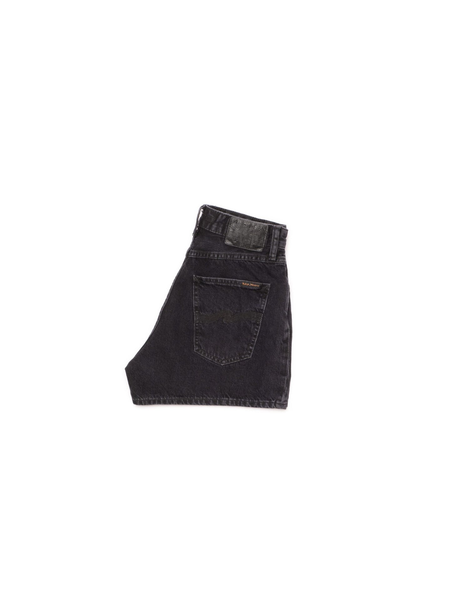Short en jean de coton bio | noir "maeve denim shorts smooth black"