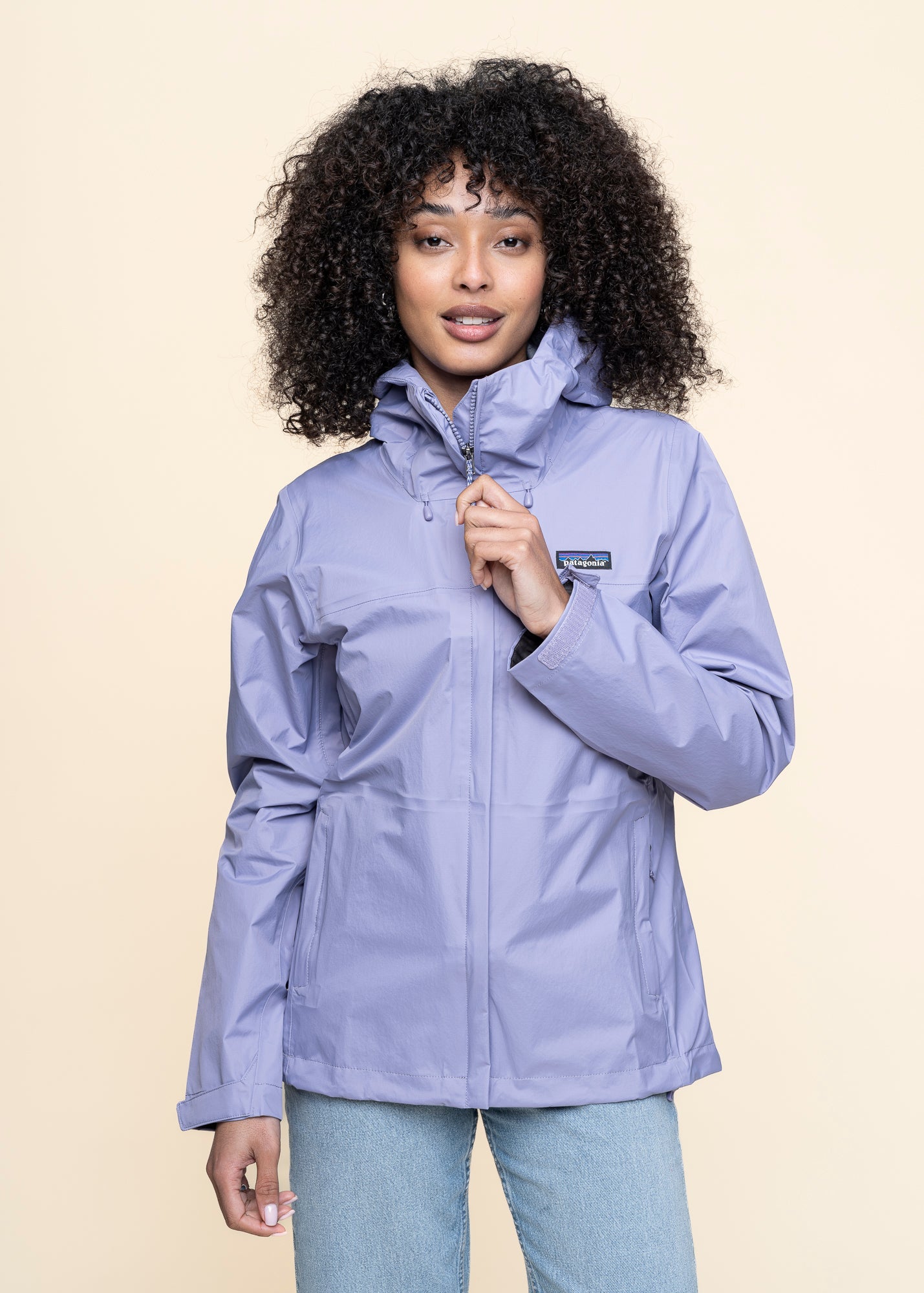 Veste imperméable en nylon recyclé | violet "torrentshell 3l rain jkt - concrete purple"