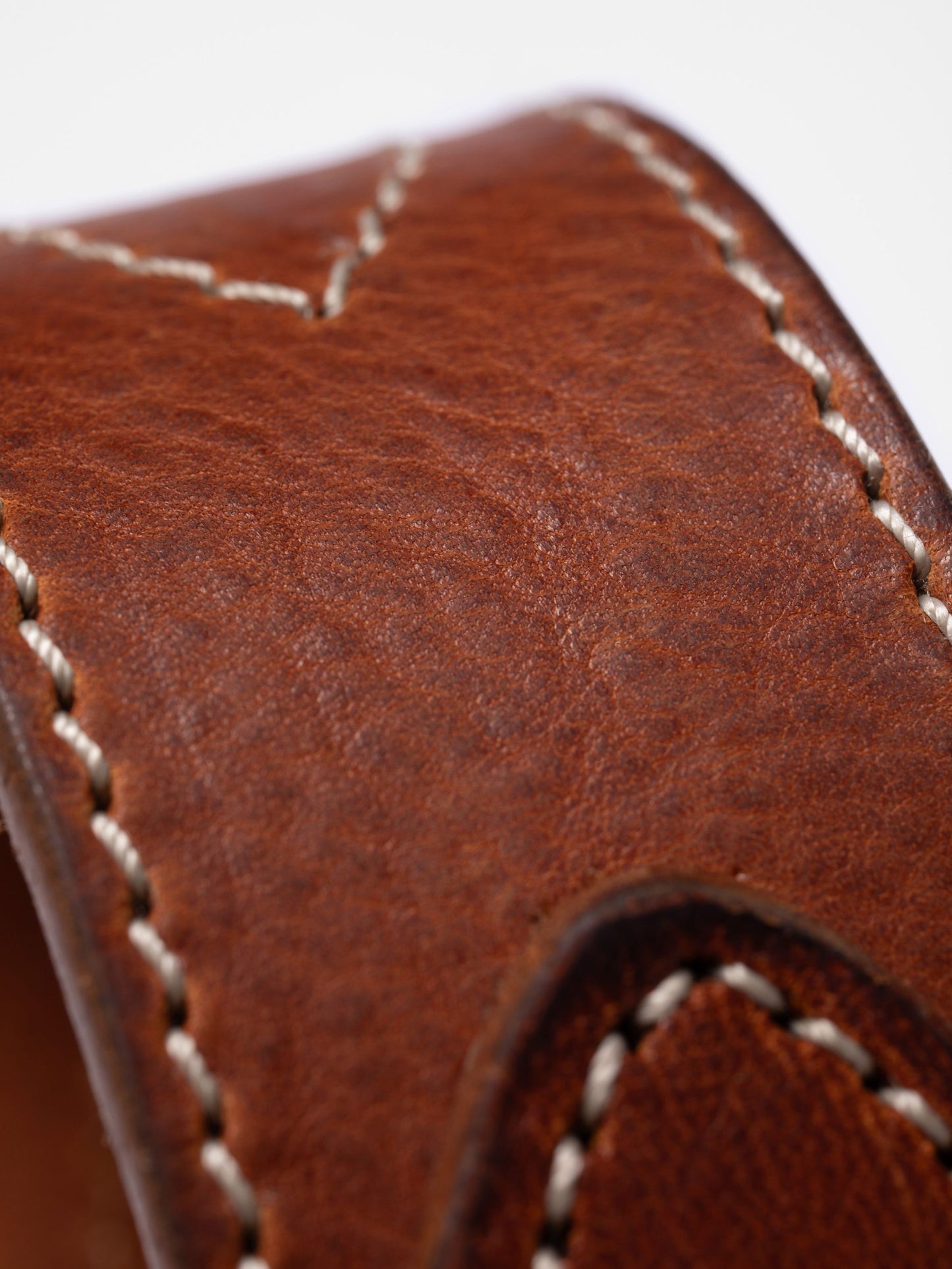 Ceinture en cuir tannage végétal | camel "Western ranch belt - toffee brown"
