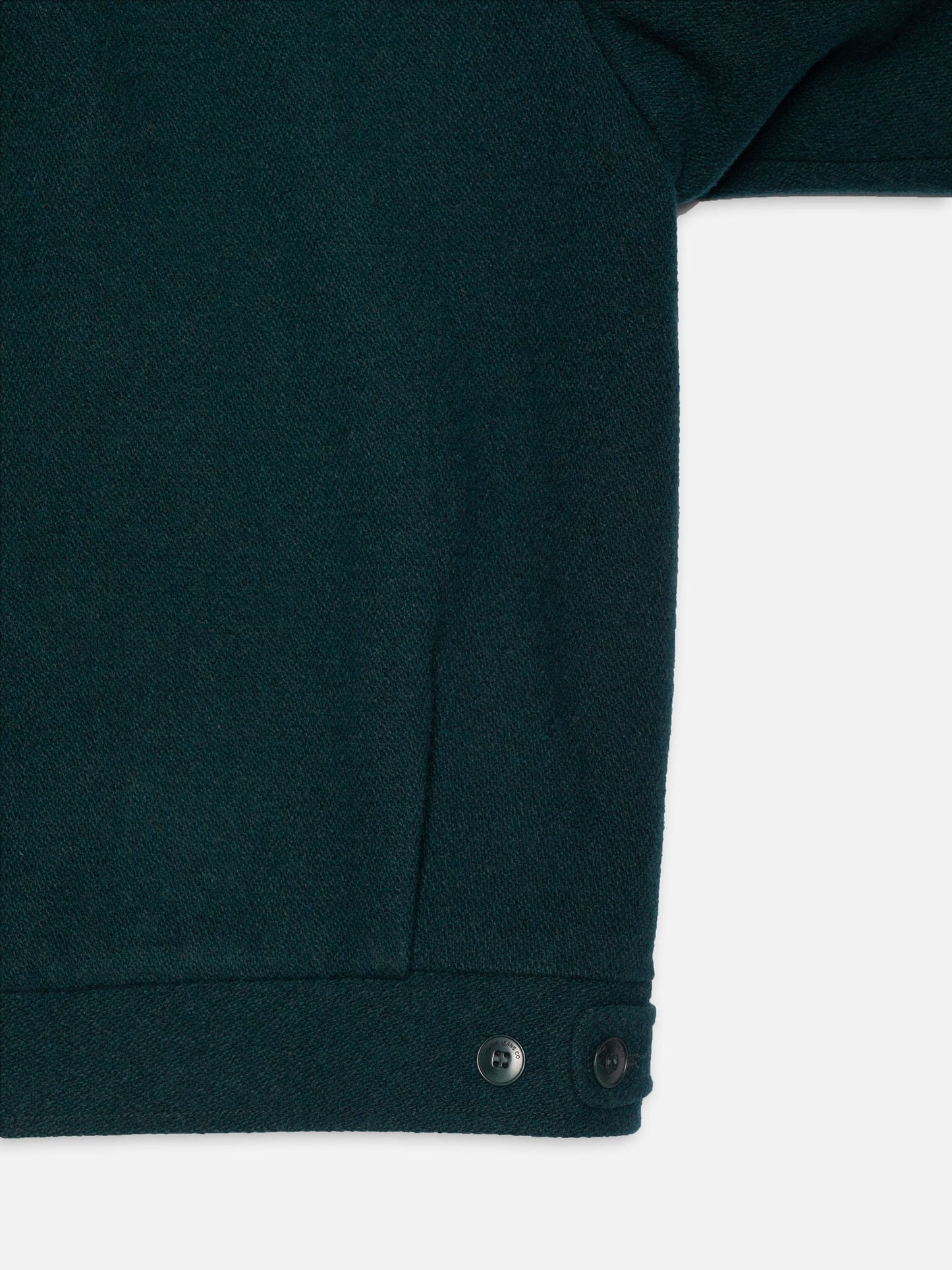 Veste en laine recyclée | vert "blake wool jacket - racing green"