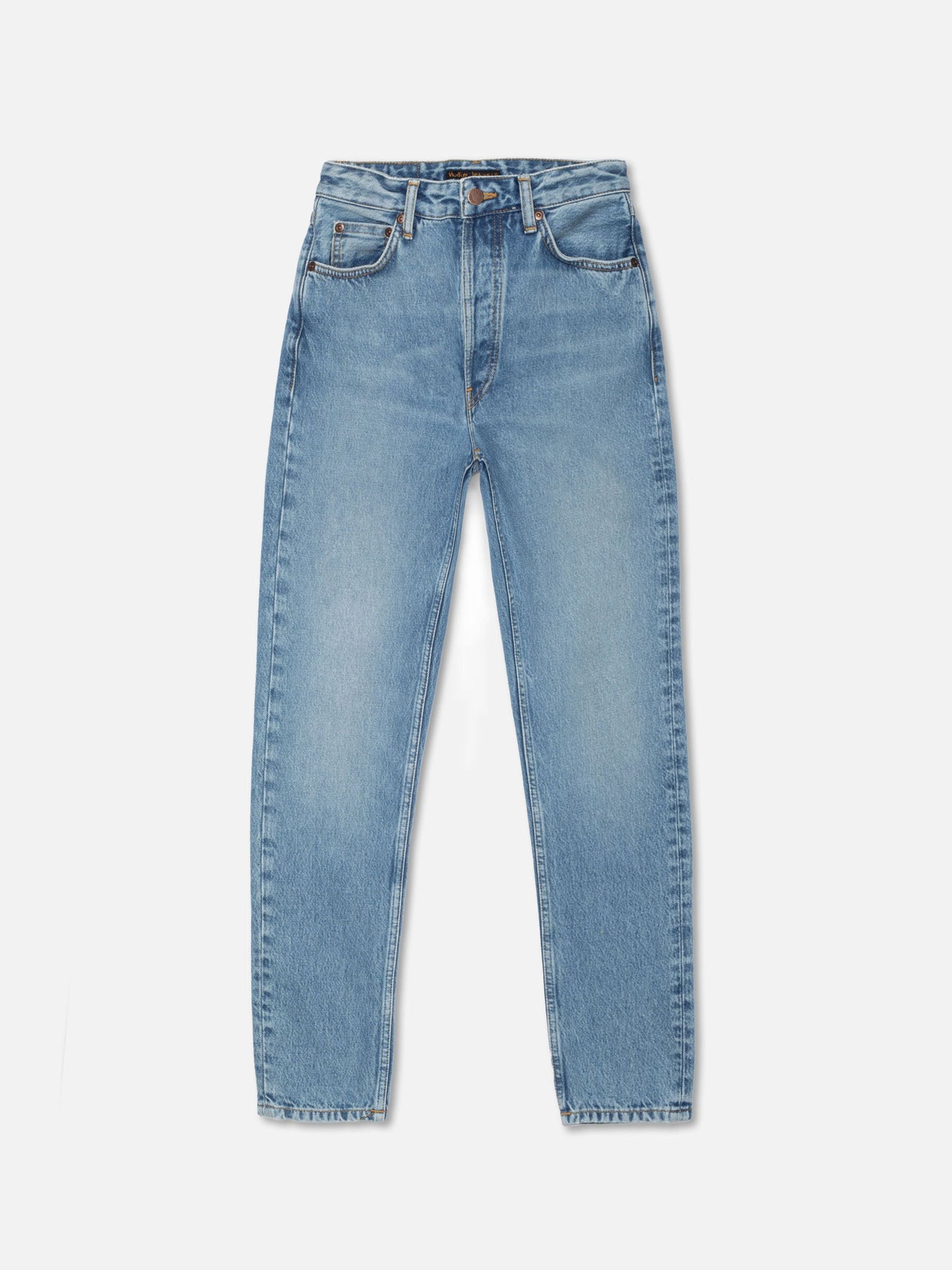 Jean mom en coton biologique | bleu "breezy britt blue rebel - blue rebel"