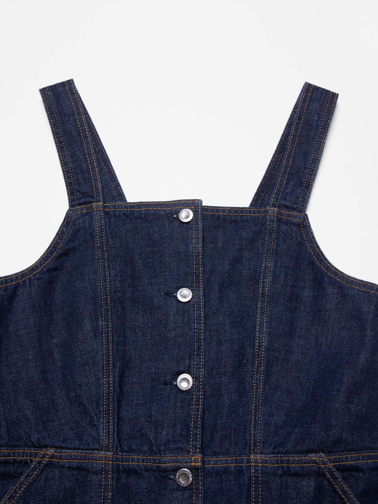 Robe en coton biologique | bleu "mona denim dress 40s redcast - dark blue"