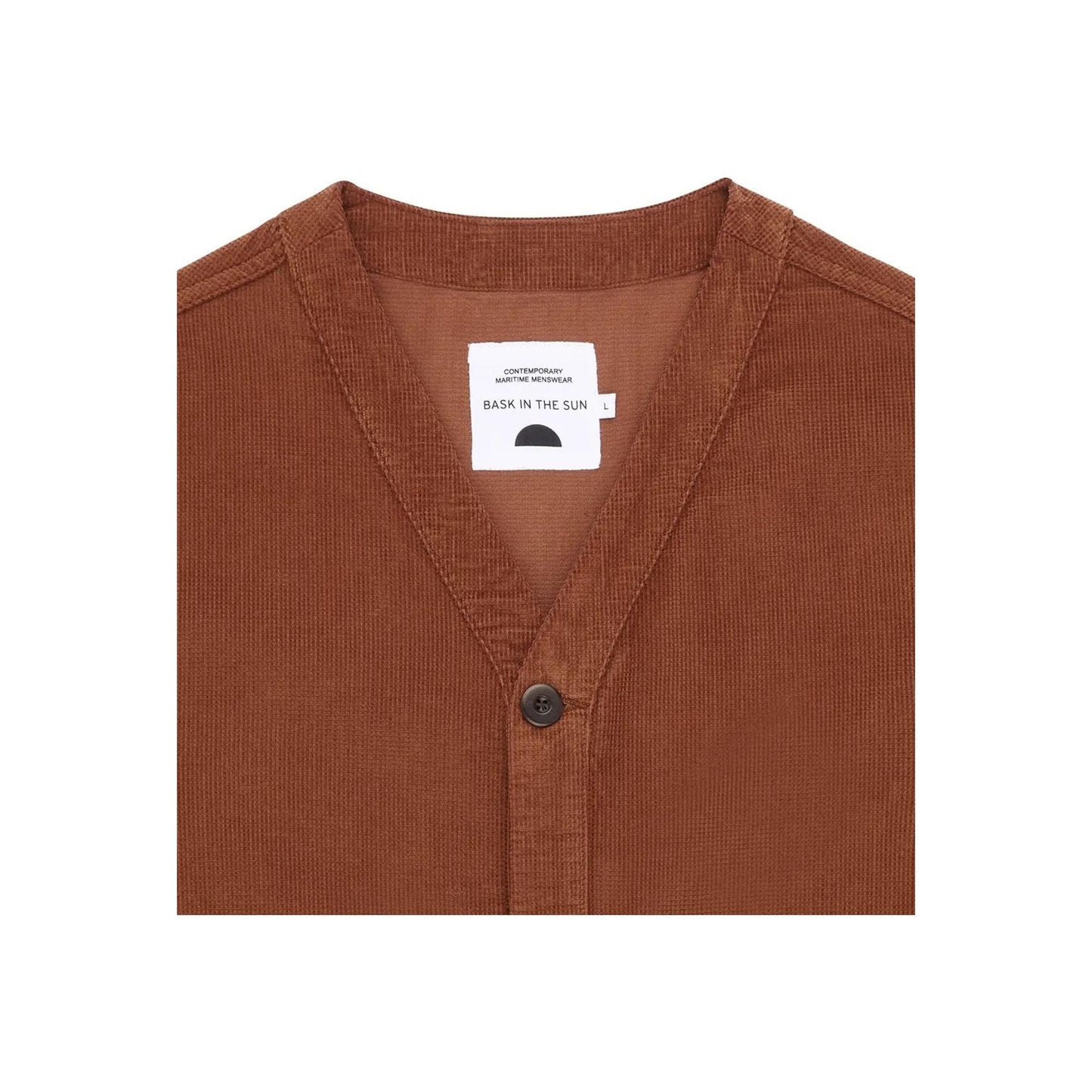 Cardigan épais en coton bio |rouille "auburn ekhi jacket"