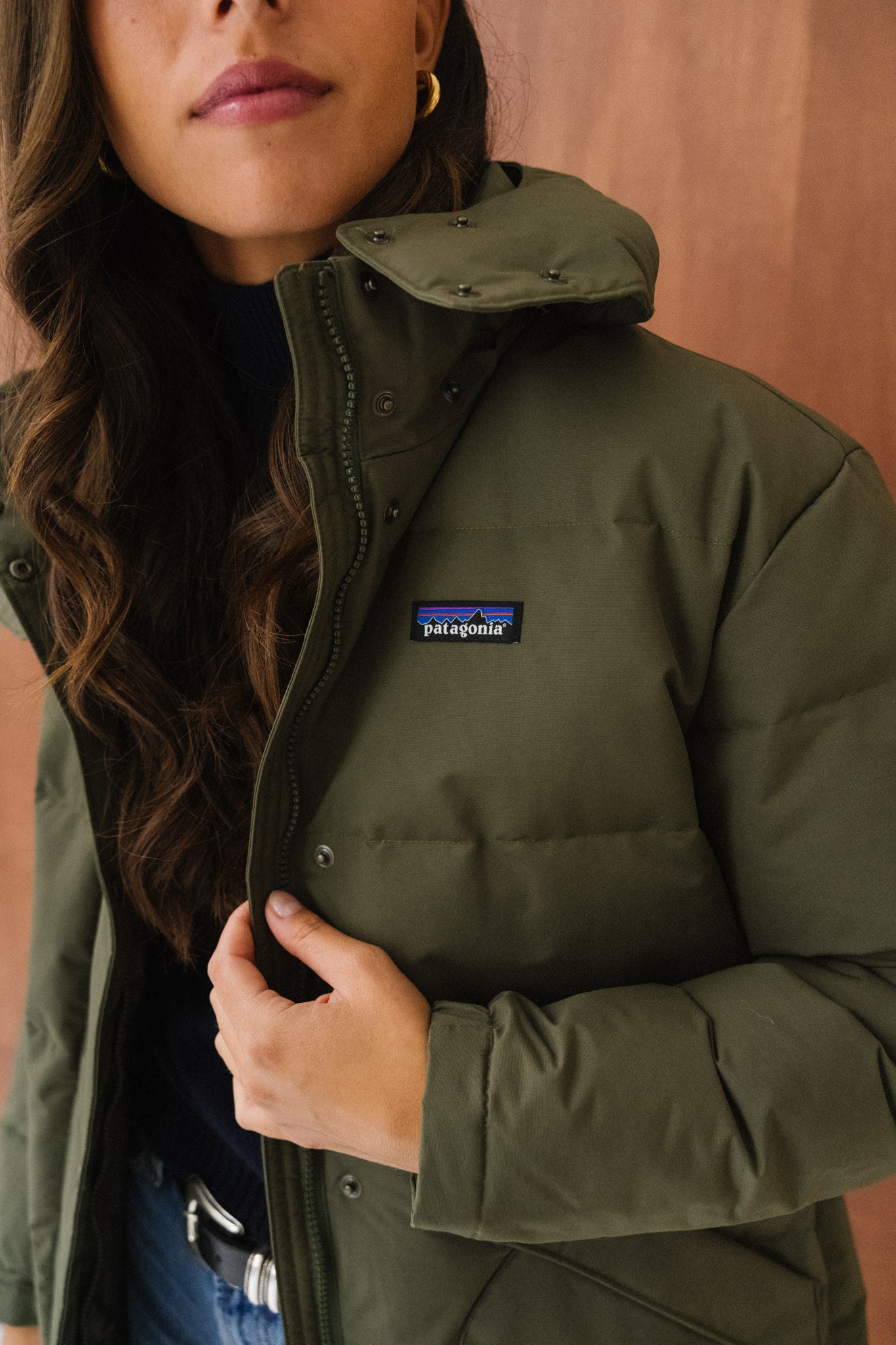 Parka en matières recyclées | kaki "downdrift parka - bsng"