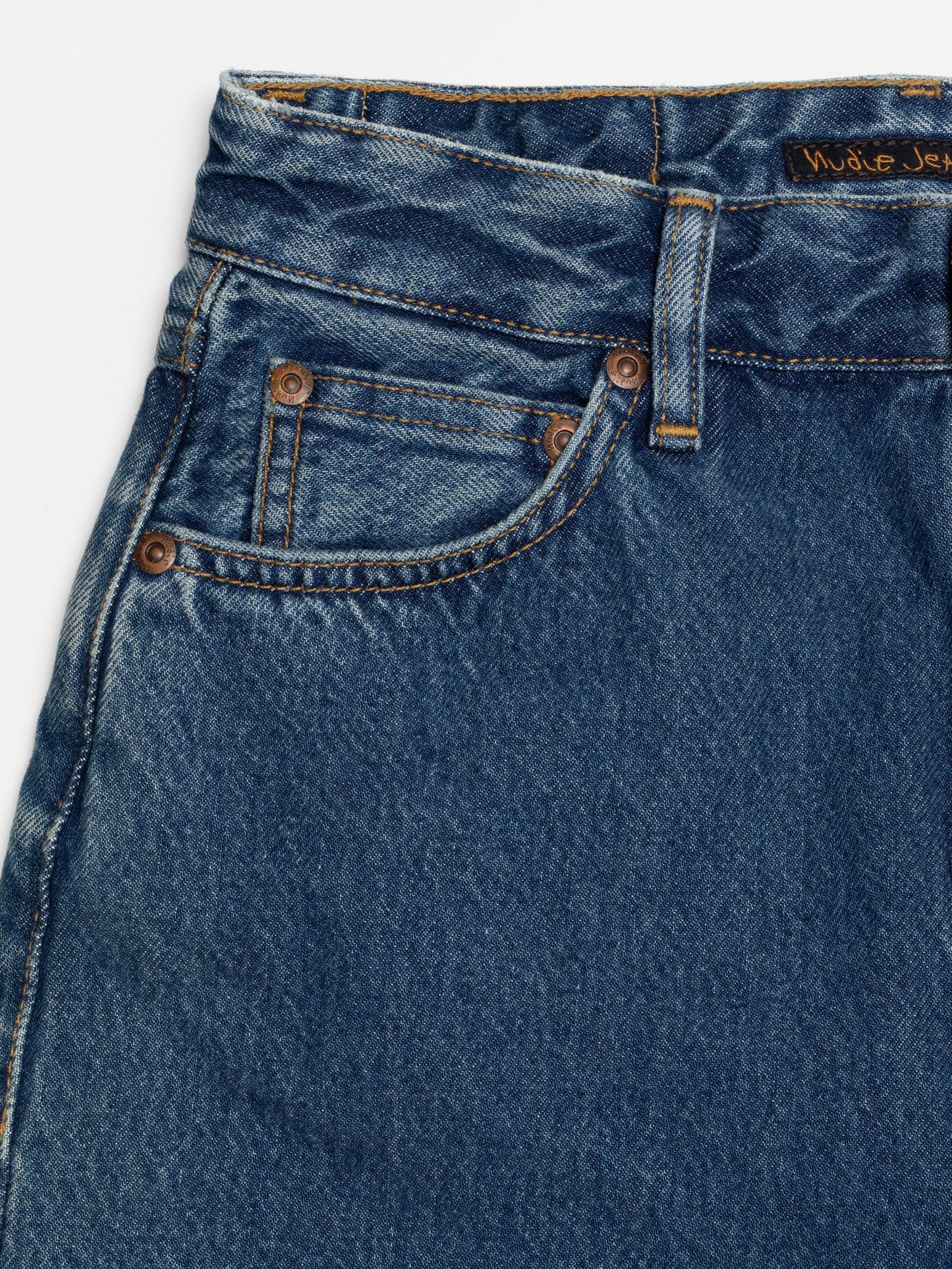 Jean mom en coton bio | bleu 'breezy britt morning soul'