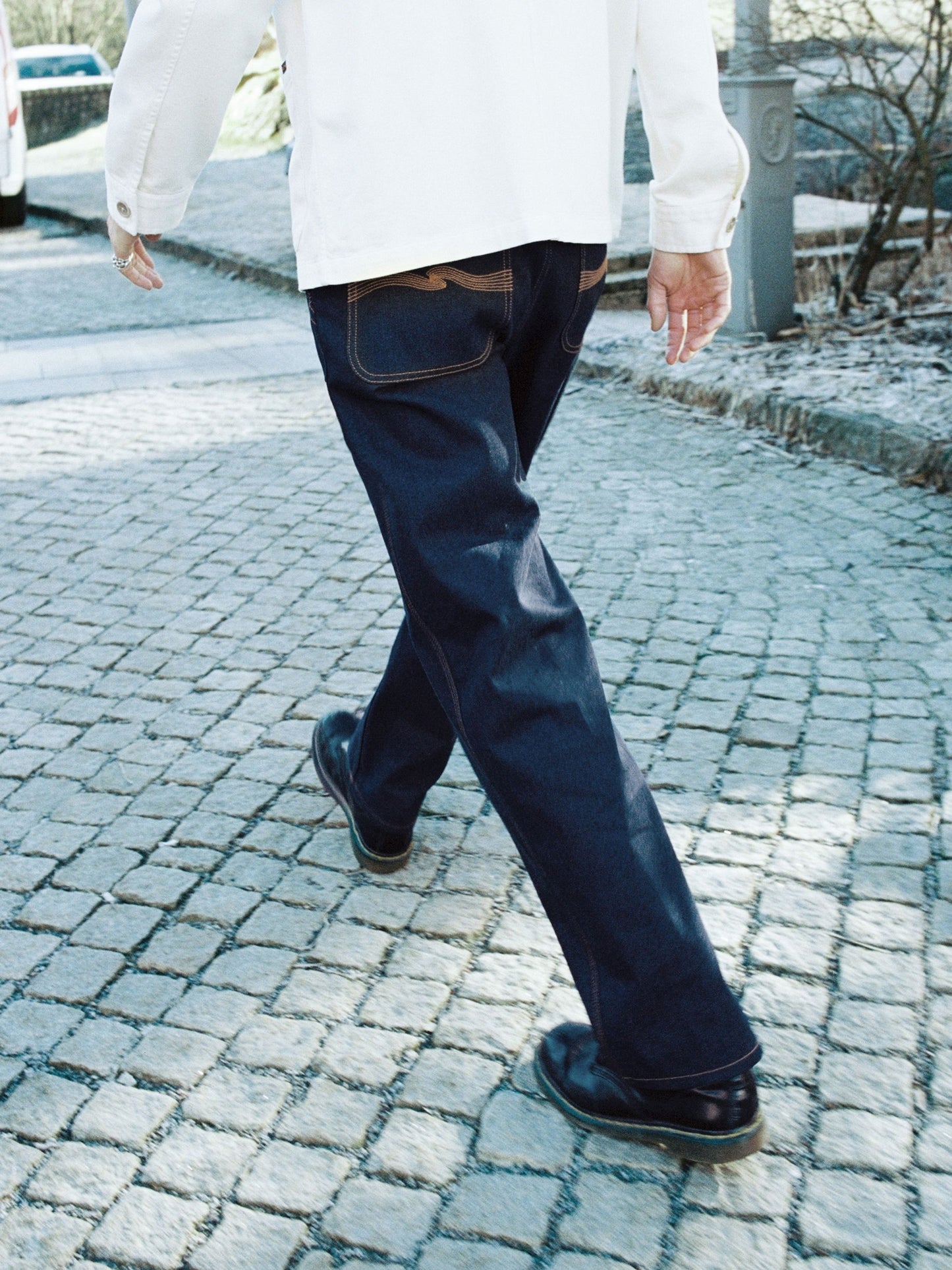 Jean droit en coton bio | brut "tuff tony pants painter denim - khaki or canvas"