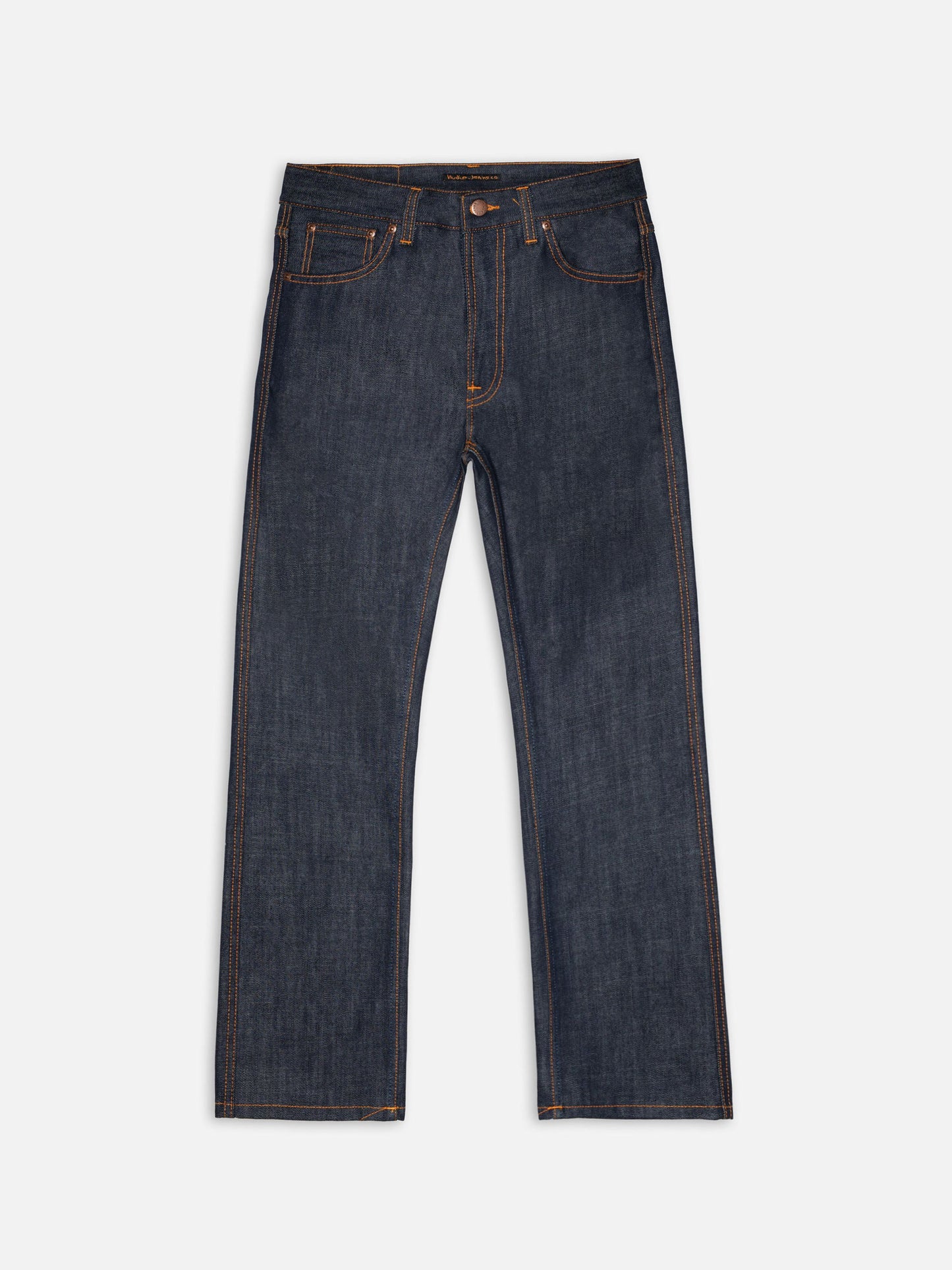 Jean droit en coton biologique | bleu "Slim jim dry streaky - dry blue"