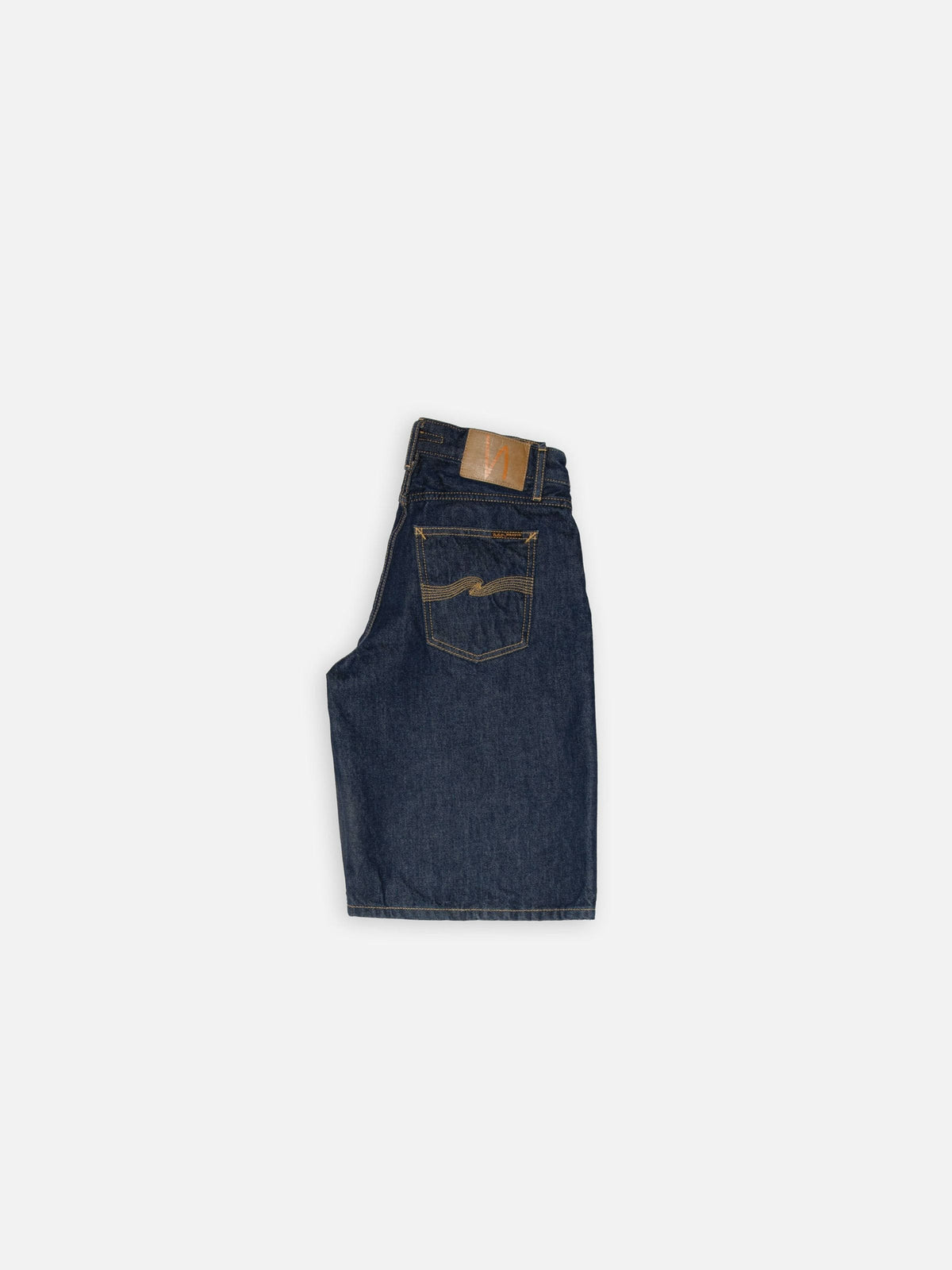Short bermuda denim en coton bio | bleu 'Meja denim shorts rinse dark blue'