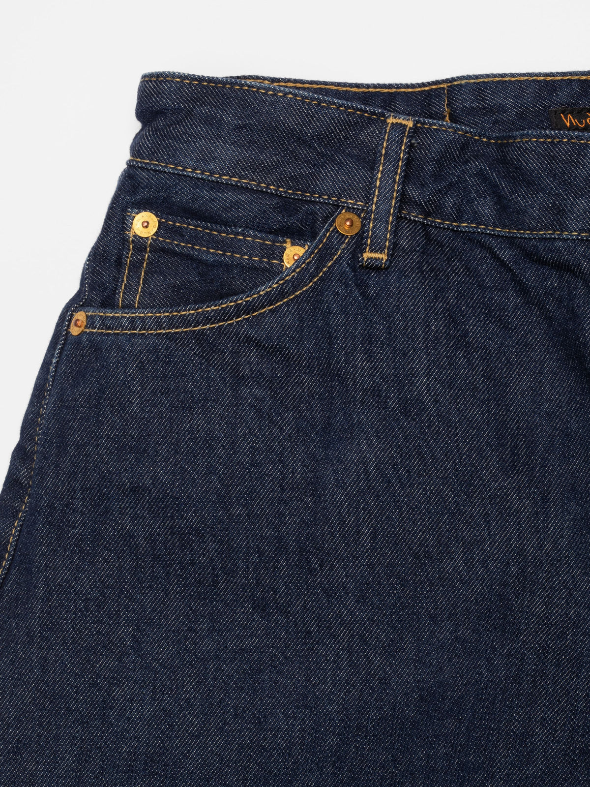 Short bermuda denim en coton bio | bleu 'Meja denim shorts rinse dark blue'