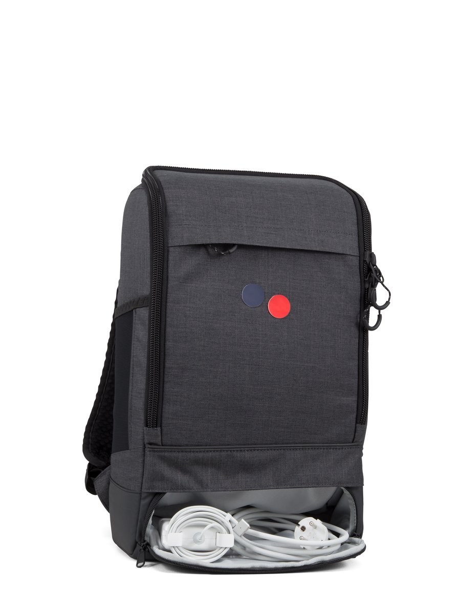 Sac à dos gris anthracite recyclé - Cubik Medium anthracite melange