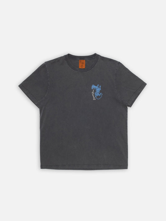 T-shirt imprimé en coton biologique | antracite "roy wrong place t-shirt"
